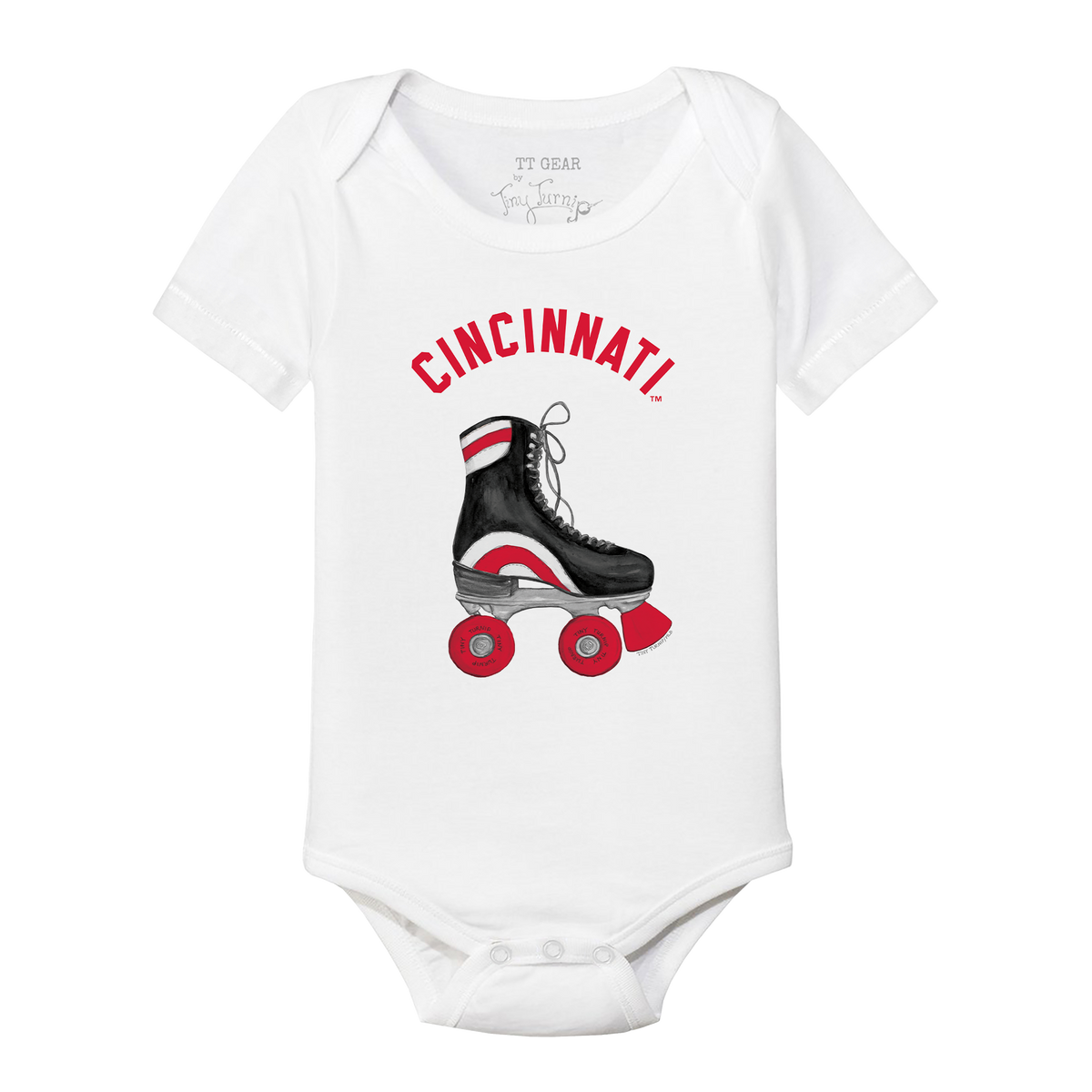 Cincinnati Reds Retro Skate Short Sleeve Snapper