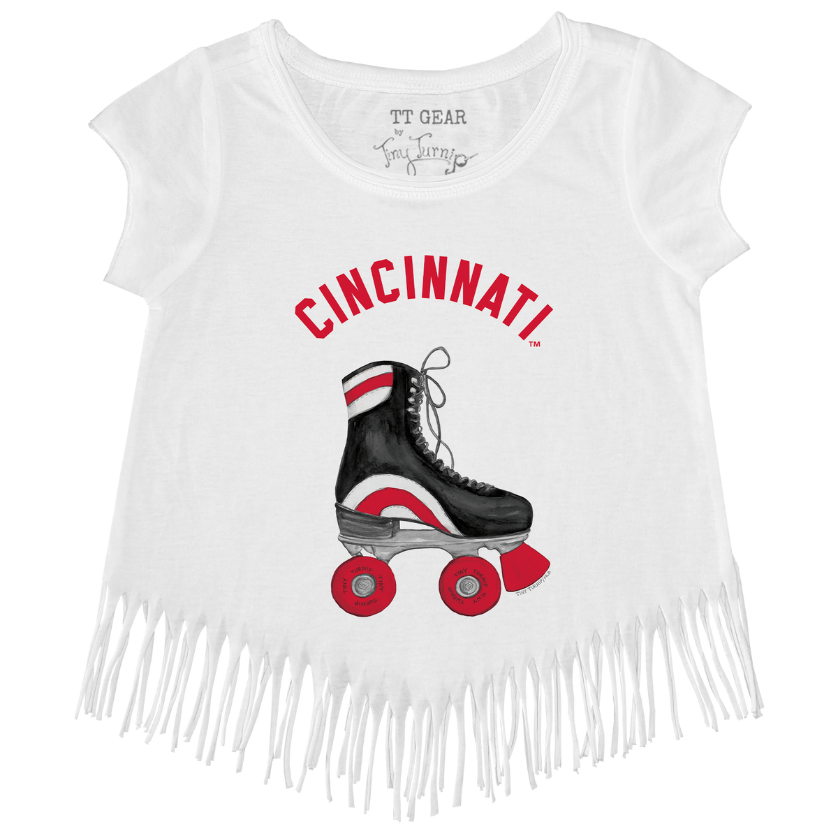 Cincinnati Reds Retro Skate Fringe Tee