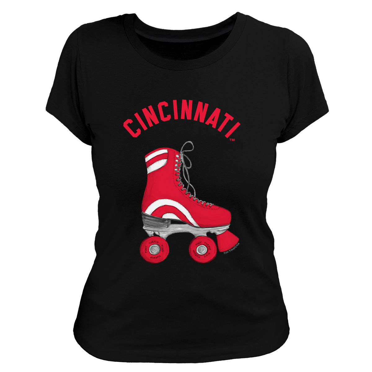 Cincinnati Reds Retro Skate Women's Tee Shirt