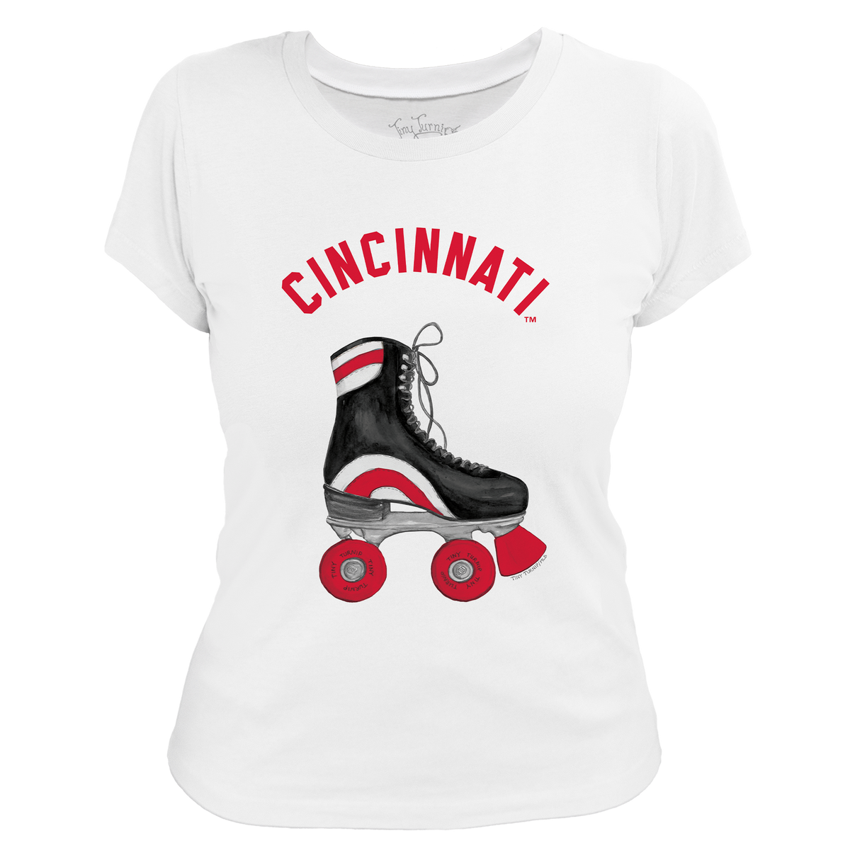 Cincinnati Reds Retro Skate Women's Tee Shirt