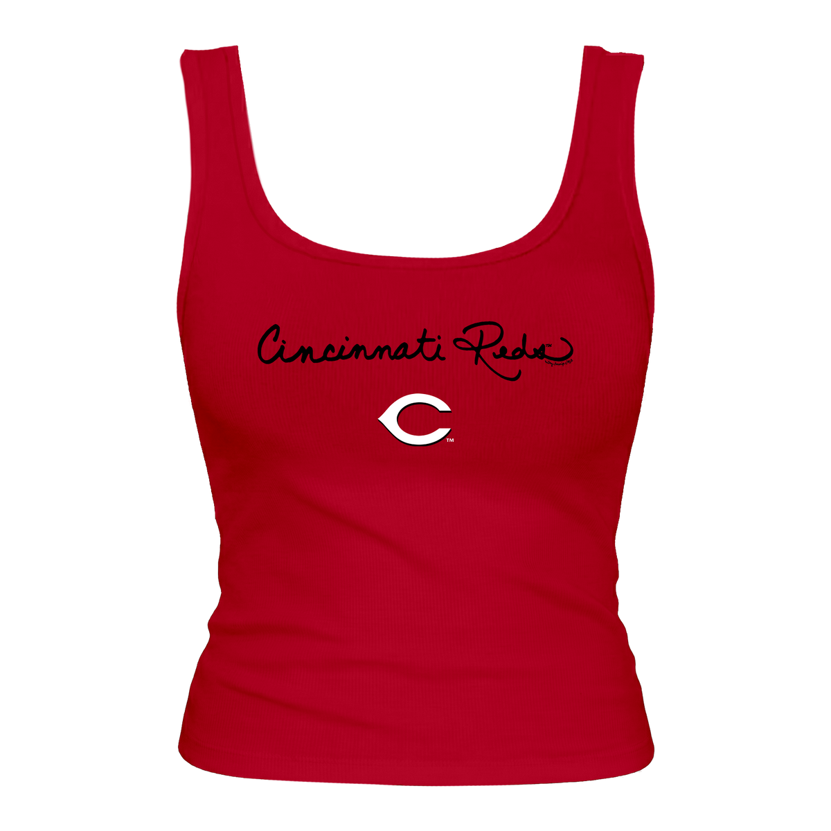 Cincinnati Reds Logo Script Emmy Tank