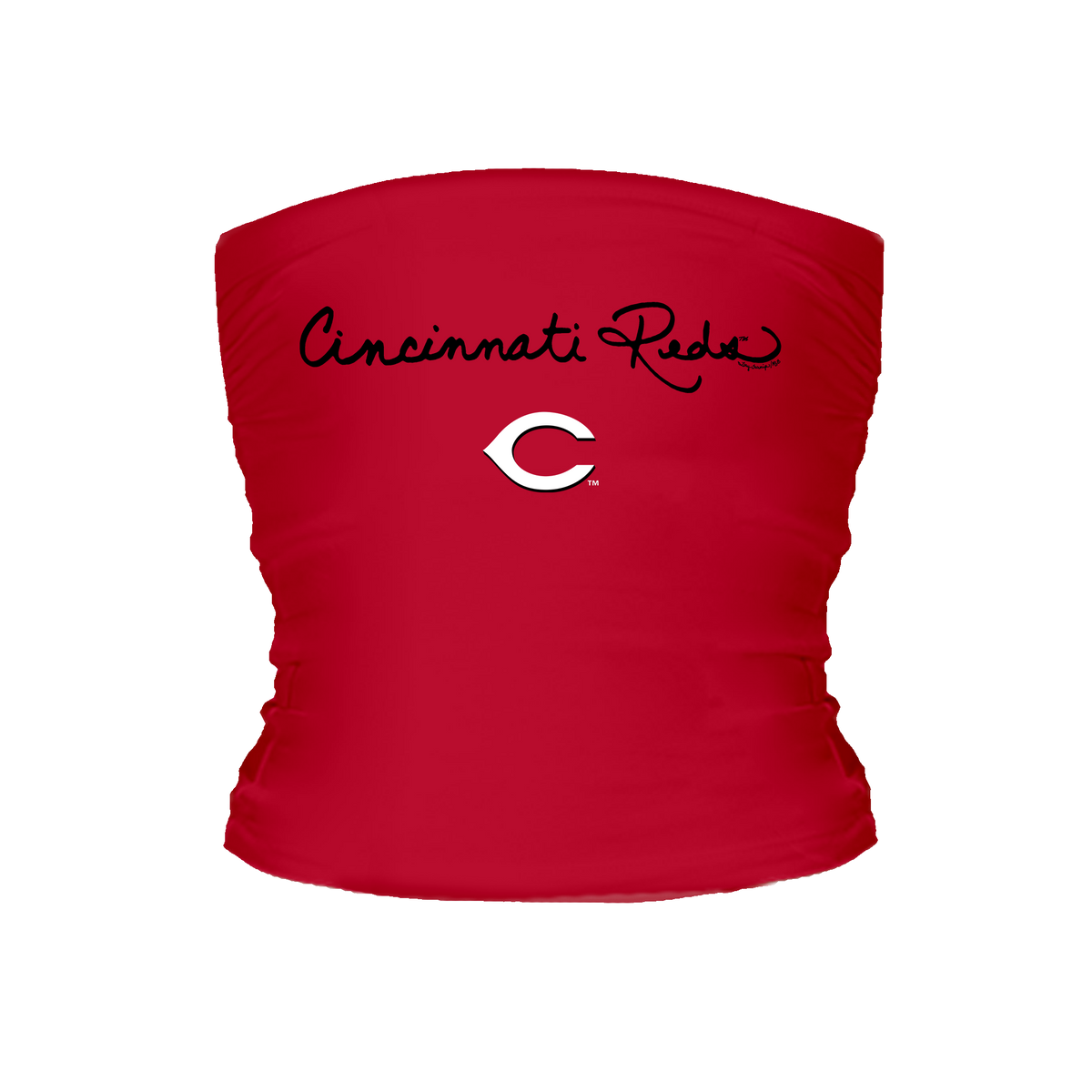 Cincinnati Reds Logo Script Tube Top - Tiny Turnip