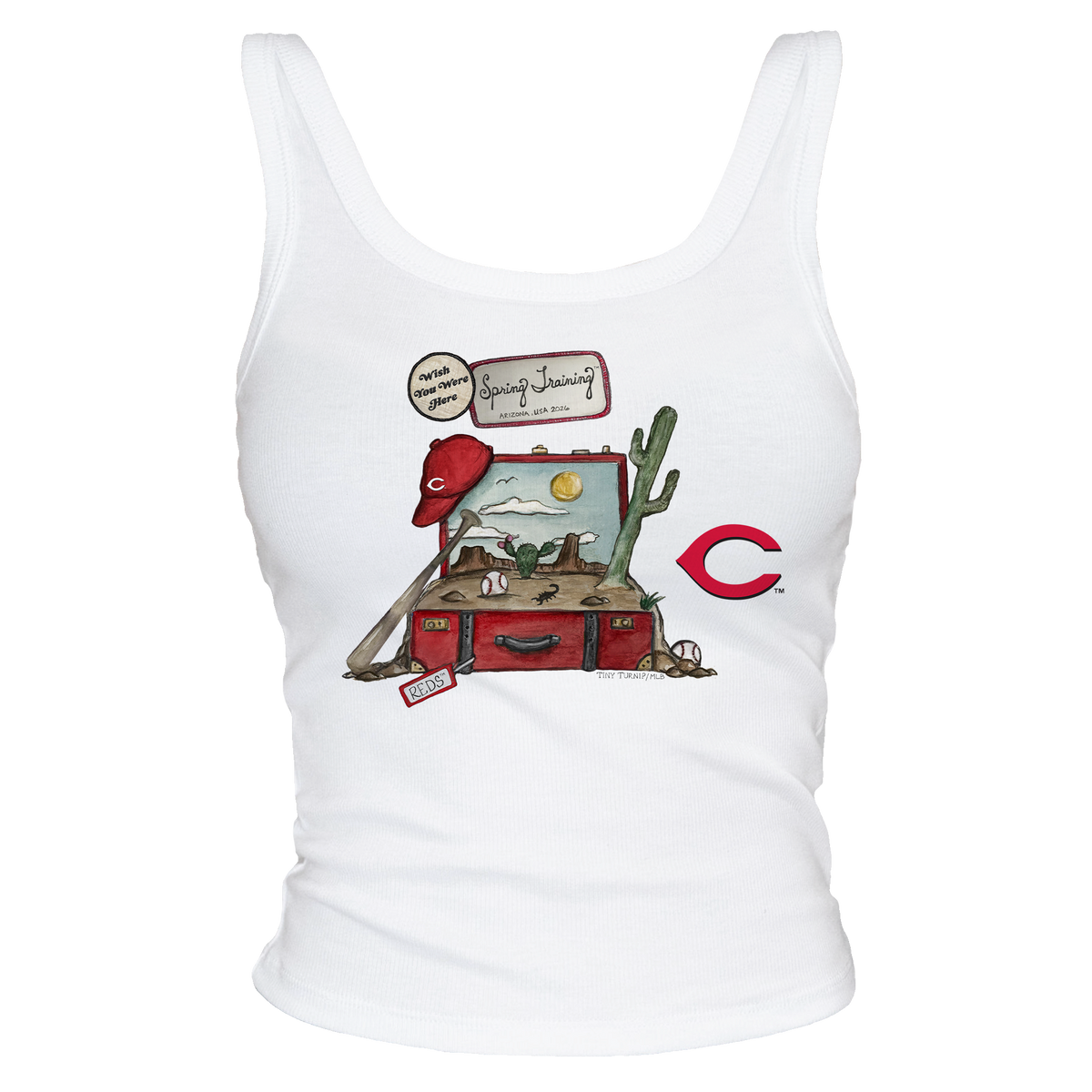 Cincinnati Reds Spring Training 2026 Tank - Tiny Turnip