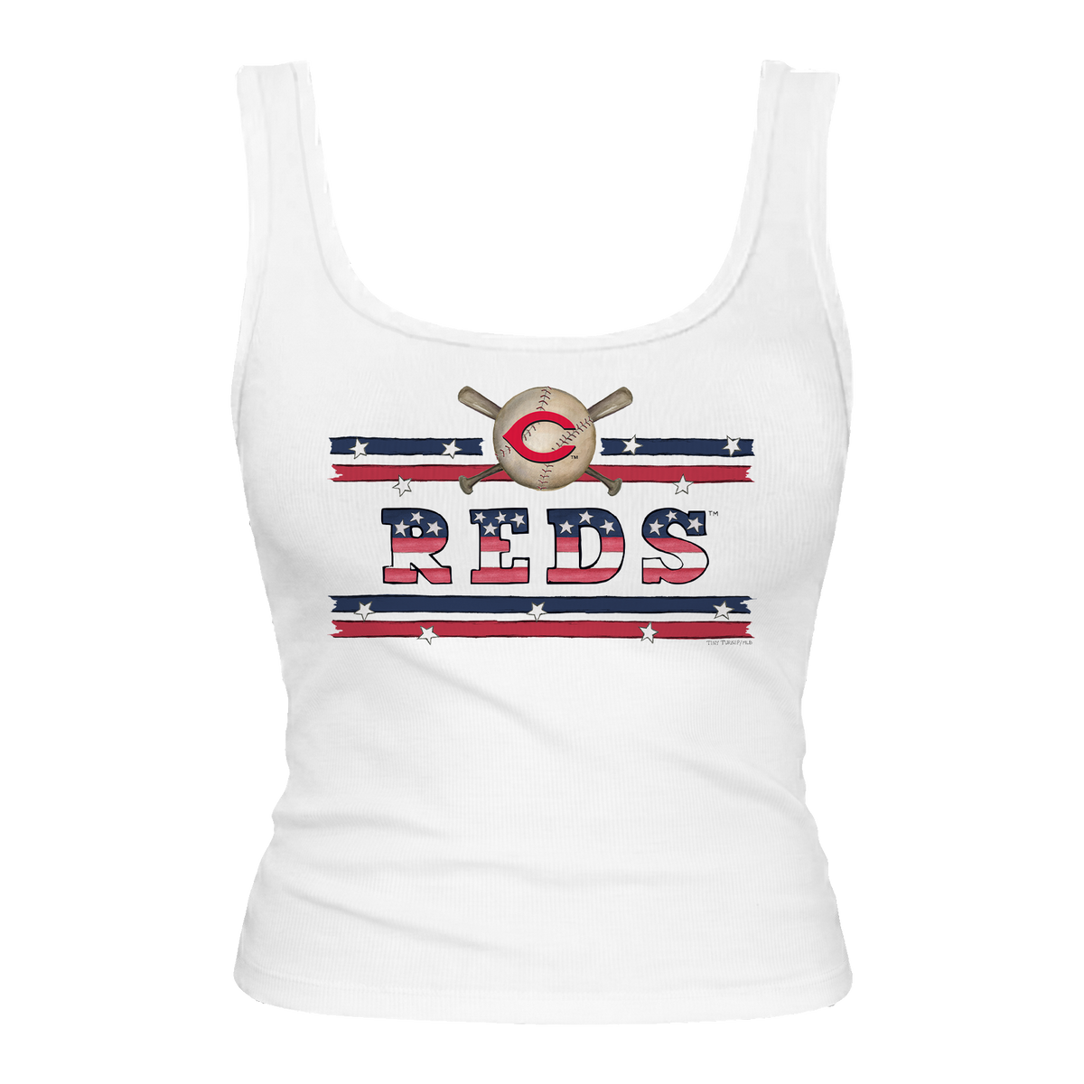 Cincinnati Reds Stars and Stripes Emmy Tank