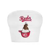 Cincinnati Reds Sundae Helmet Crop Tube Top