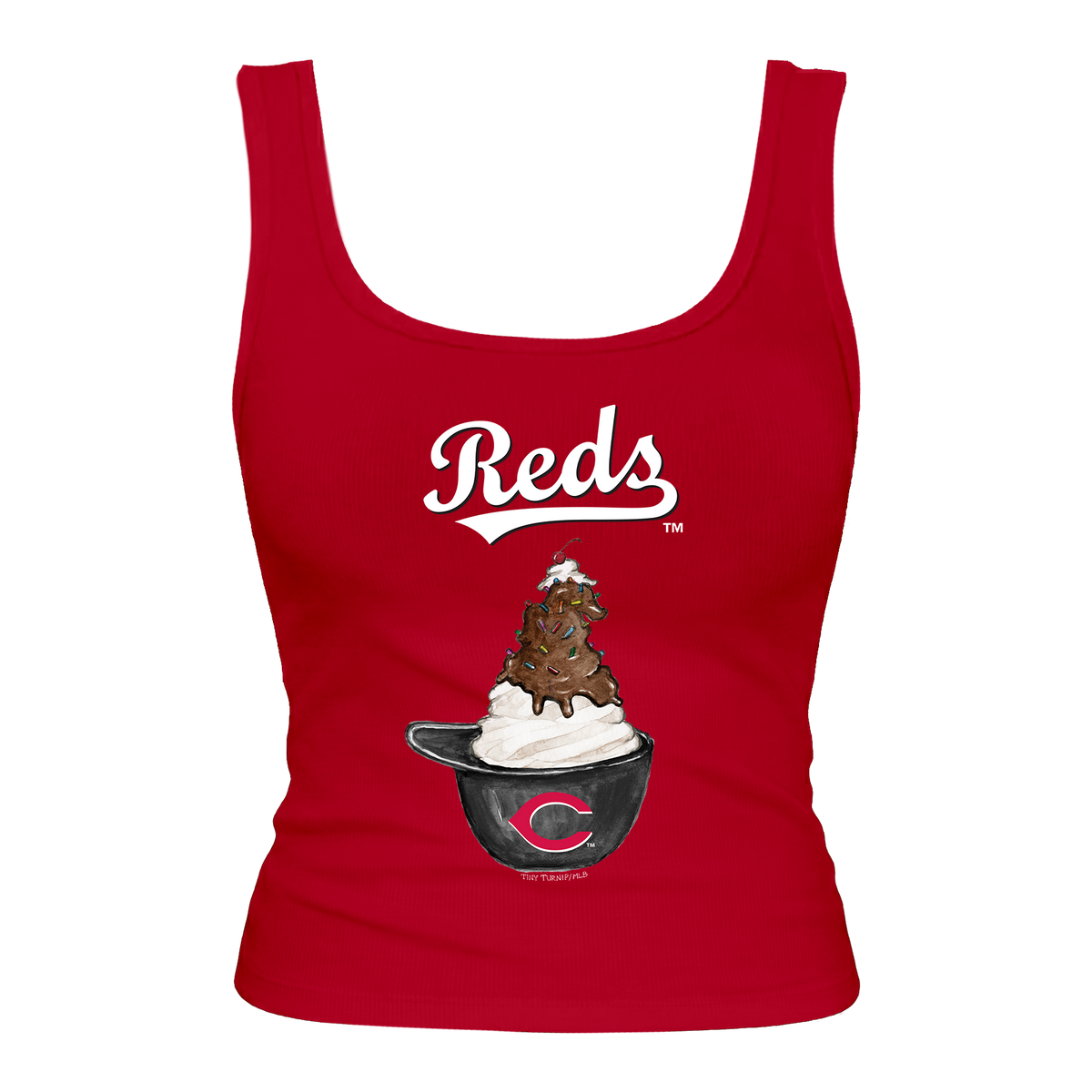 Cincinnati Reds Sundae Helmet Emmy Tank