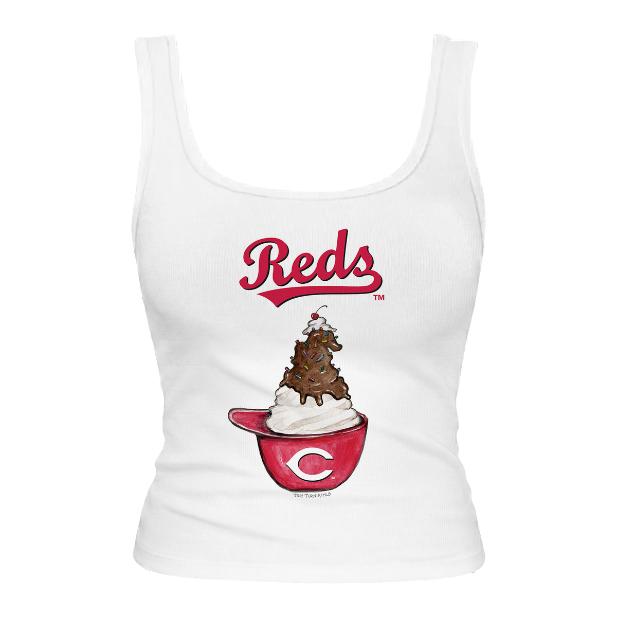 Cincinnati Reds Sundae Helmet Emmy Tank