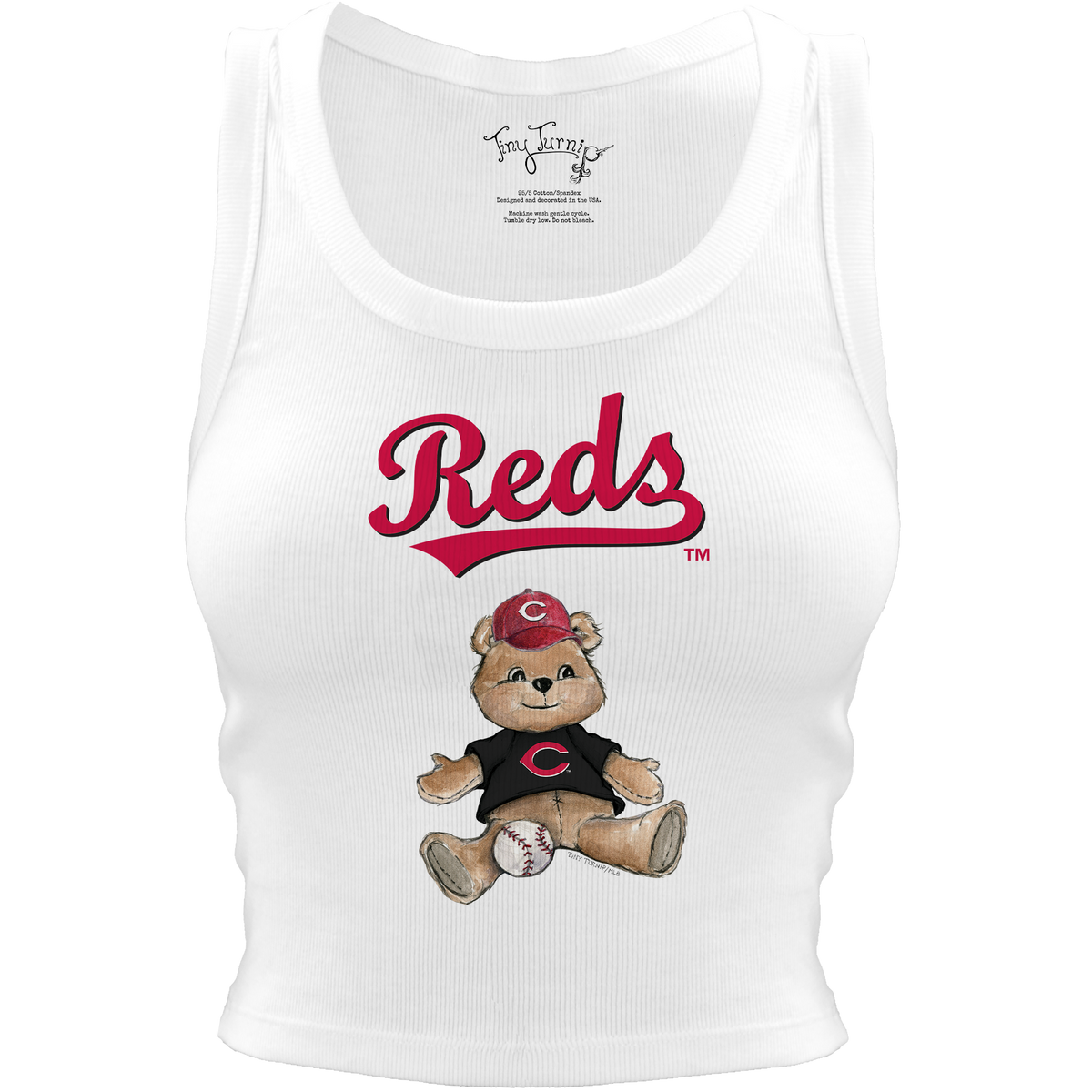 Cincinnati Reds Teddy Crop Tank