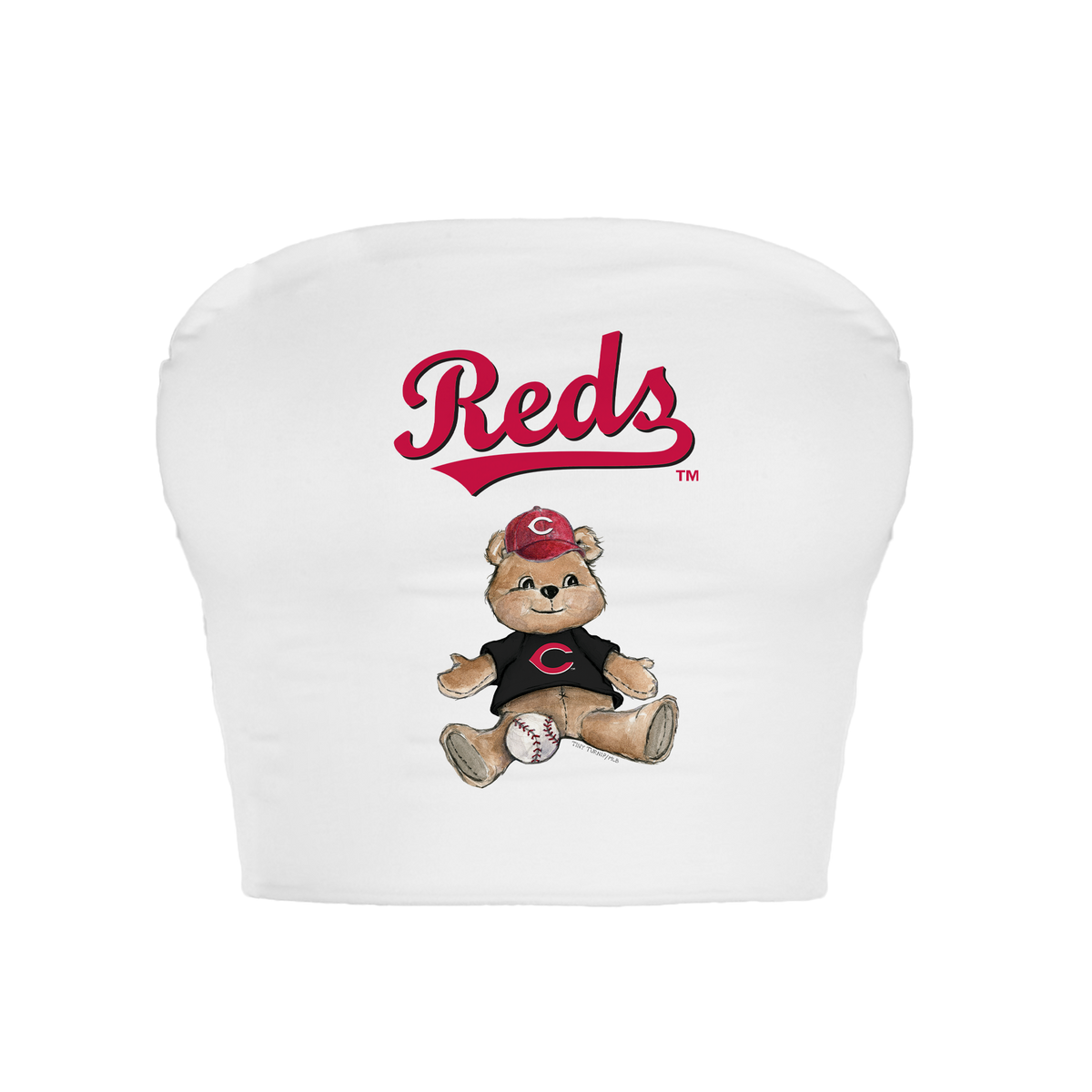 Cincinnati Reds Teddy Crop Tube Top