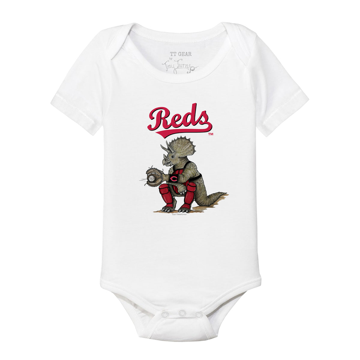 Cincinnati Reds Triceratops Short Sleeve Snapper