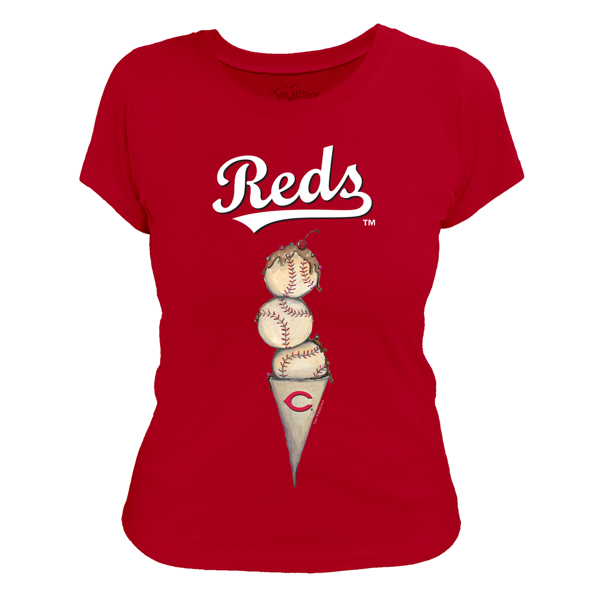 Cincinnati Reds Triple Scoop Women's Tee Shirt