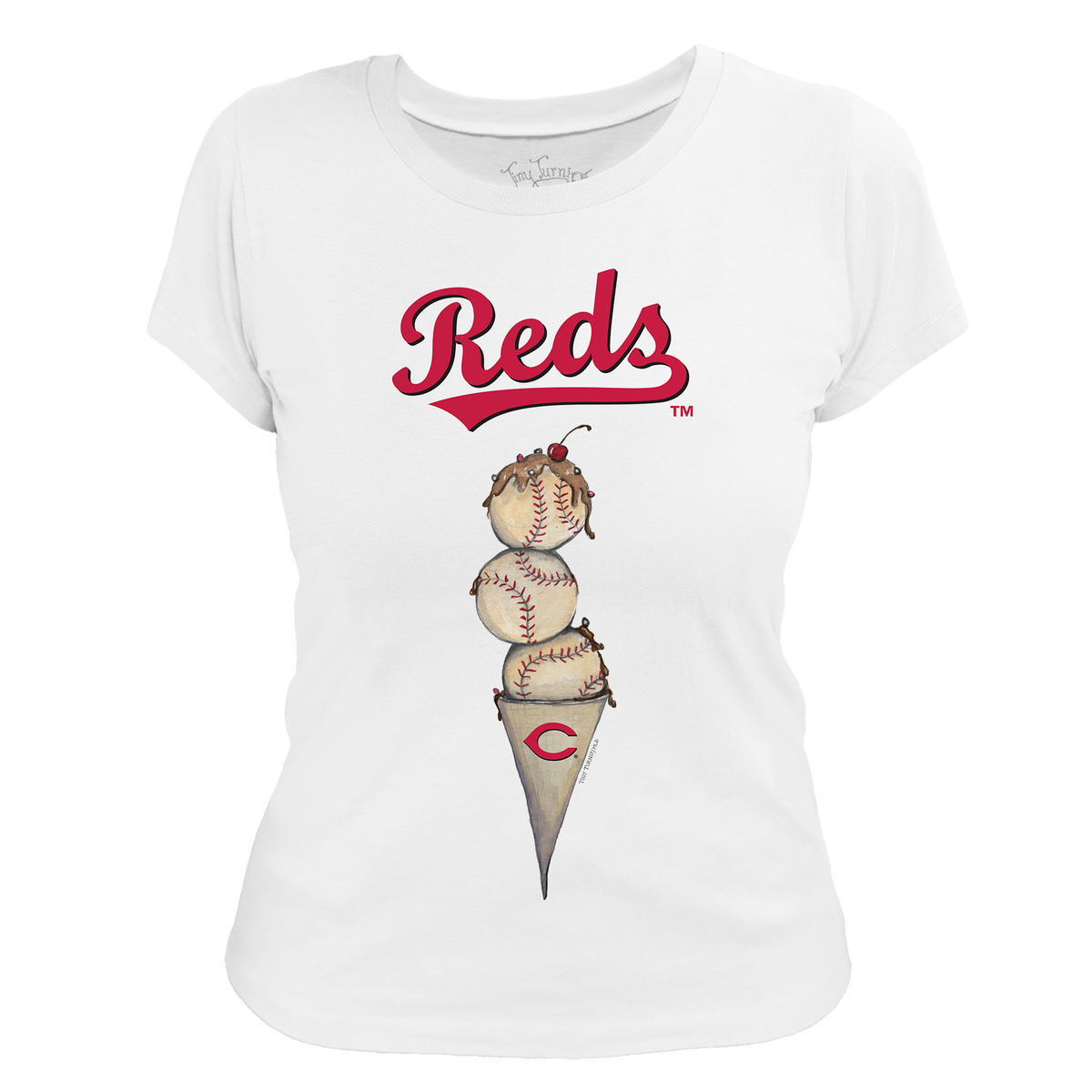Cincinnati Reds Triple Scoop Women's Tee Shirt