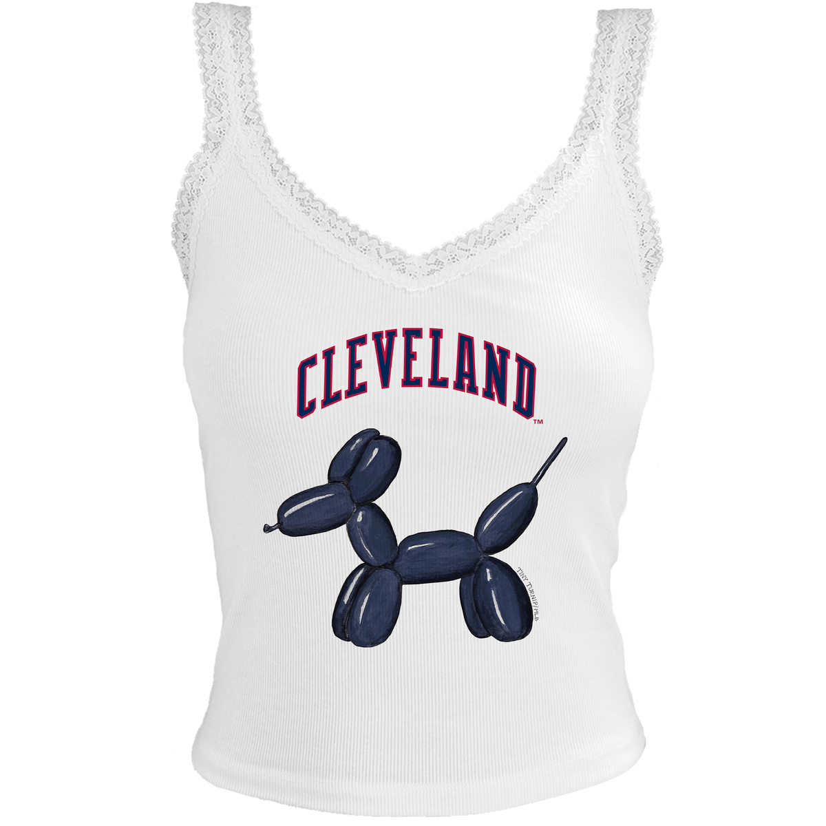 Cleveland Guardians Balloon Dog Lace Tank