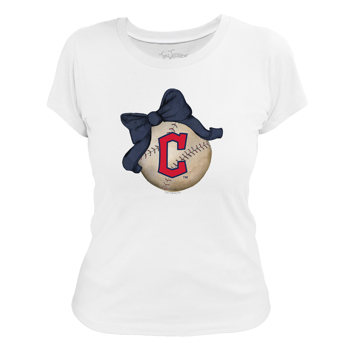 Cleveland Guardians Baseball Bow Tee Shirt