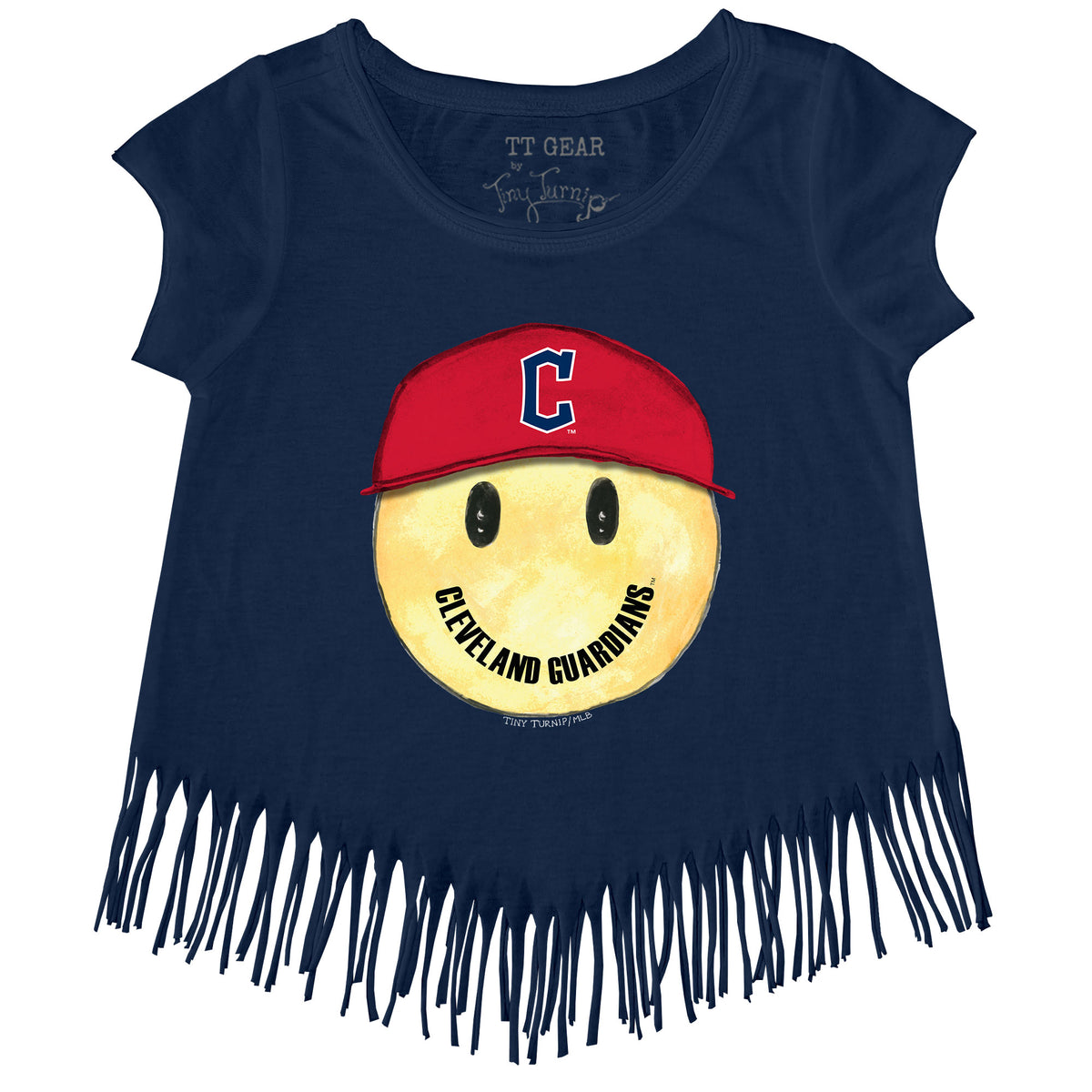 Cleveland Guardians Smiley Fringe Tee