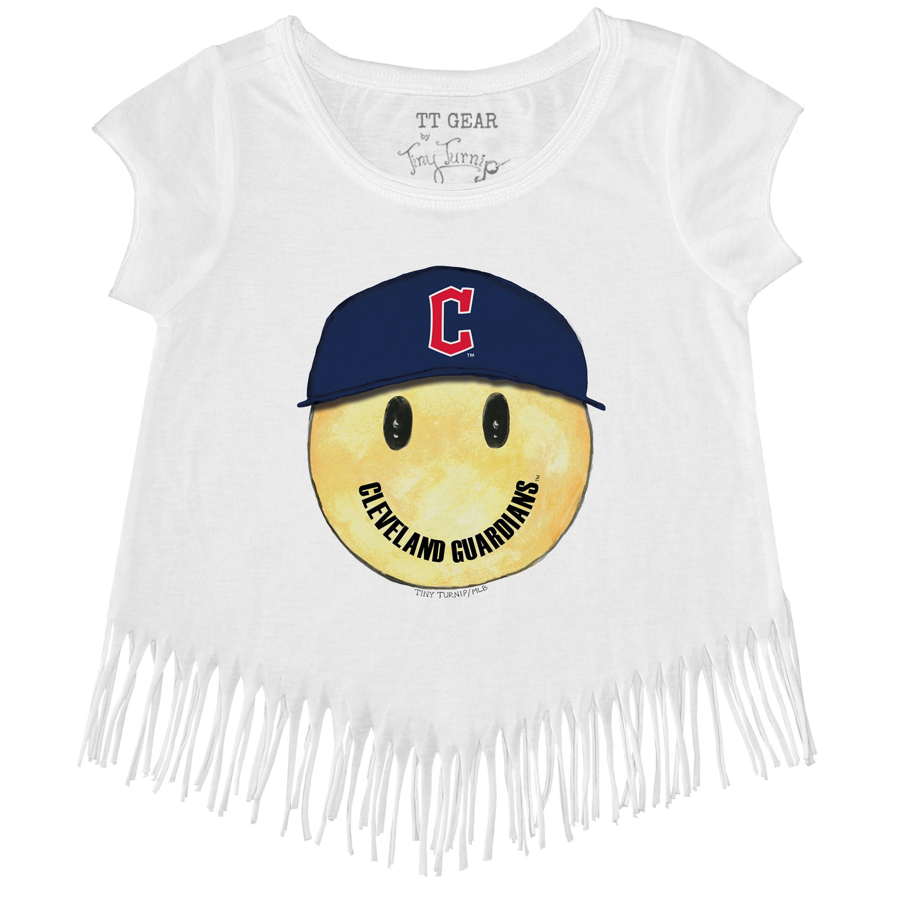 Cleveland Guardians Smiley Fringe Tee