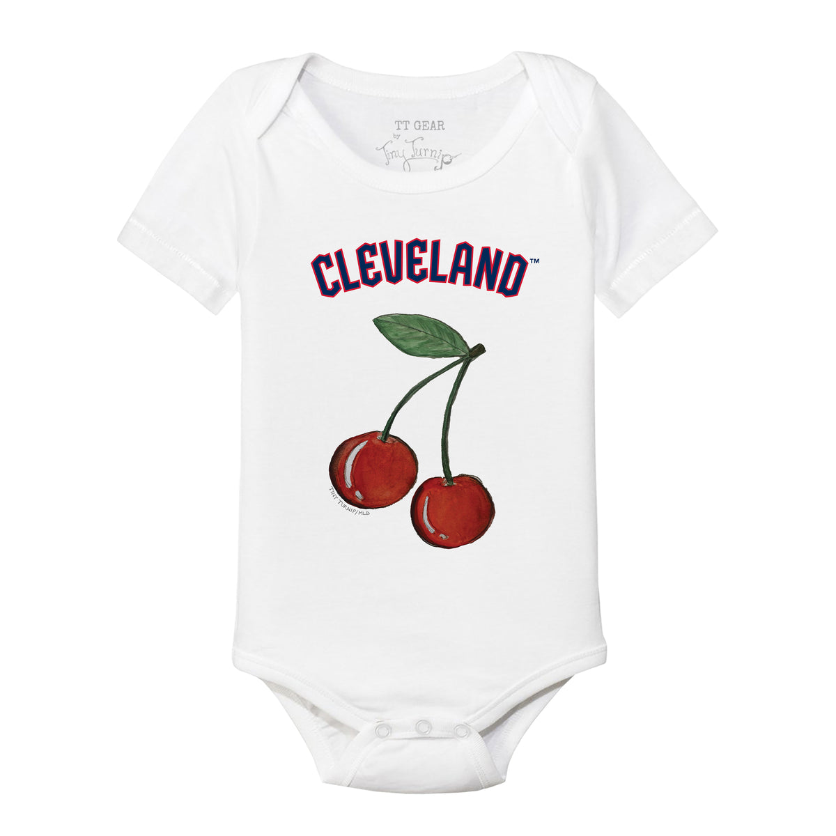 Cleveland Guardians Cherry Short Sleeve Snapper