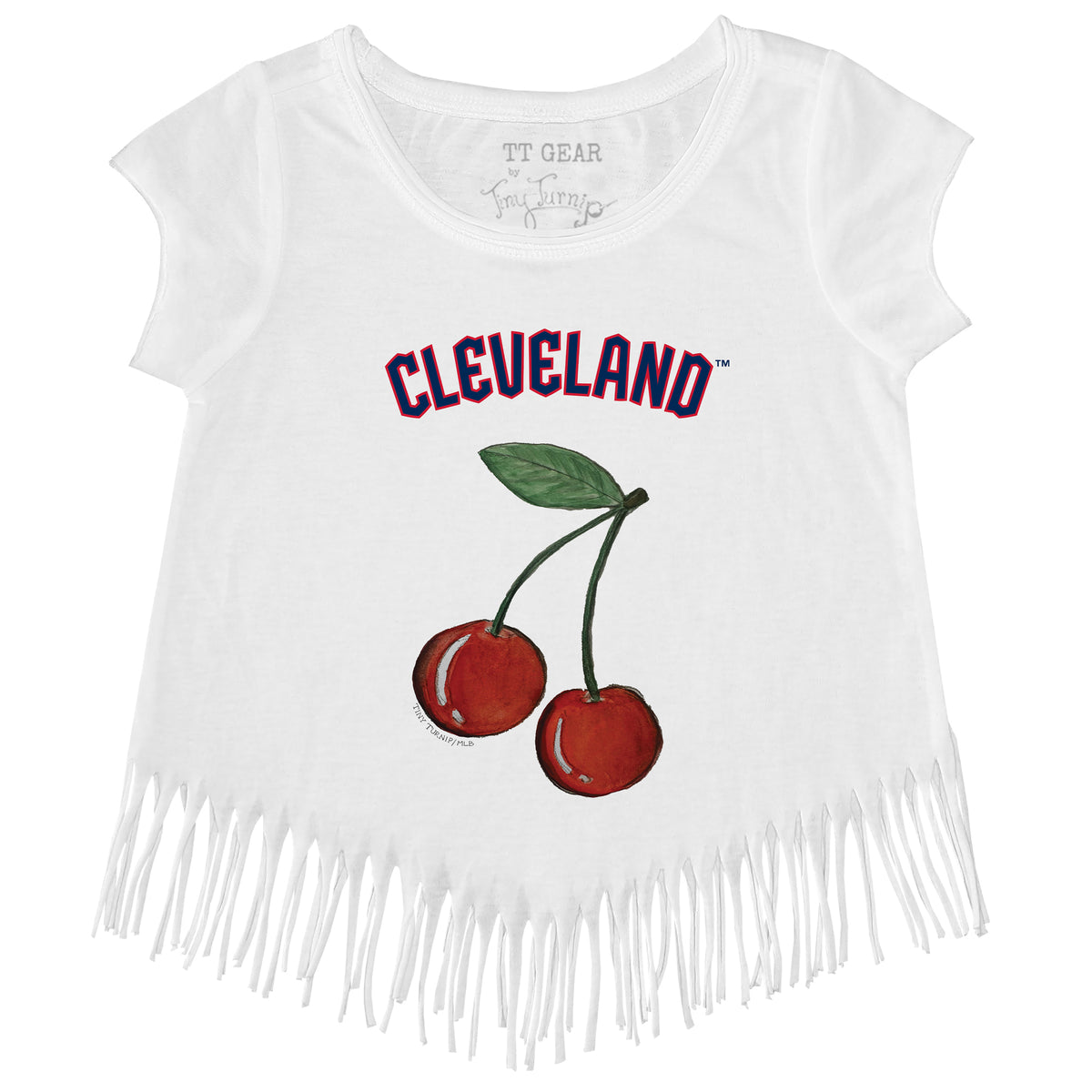 Cleveland Guardians Cherry Fringe Tee