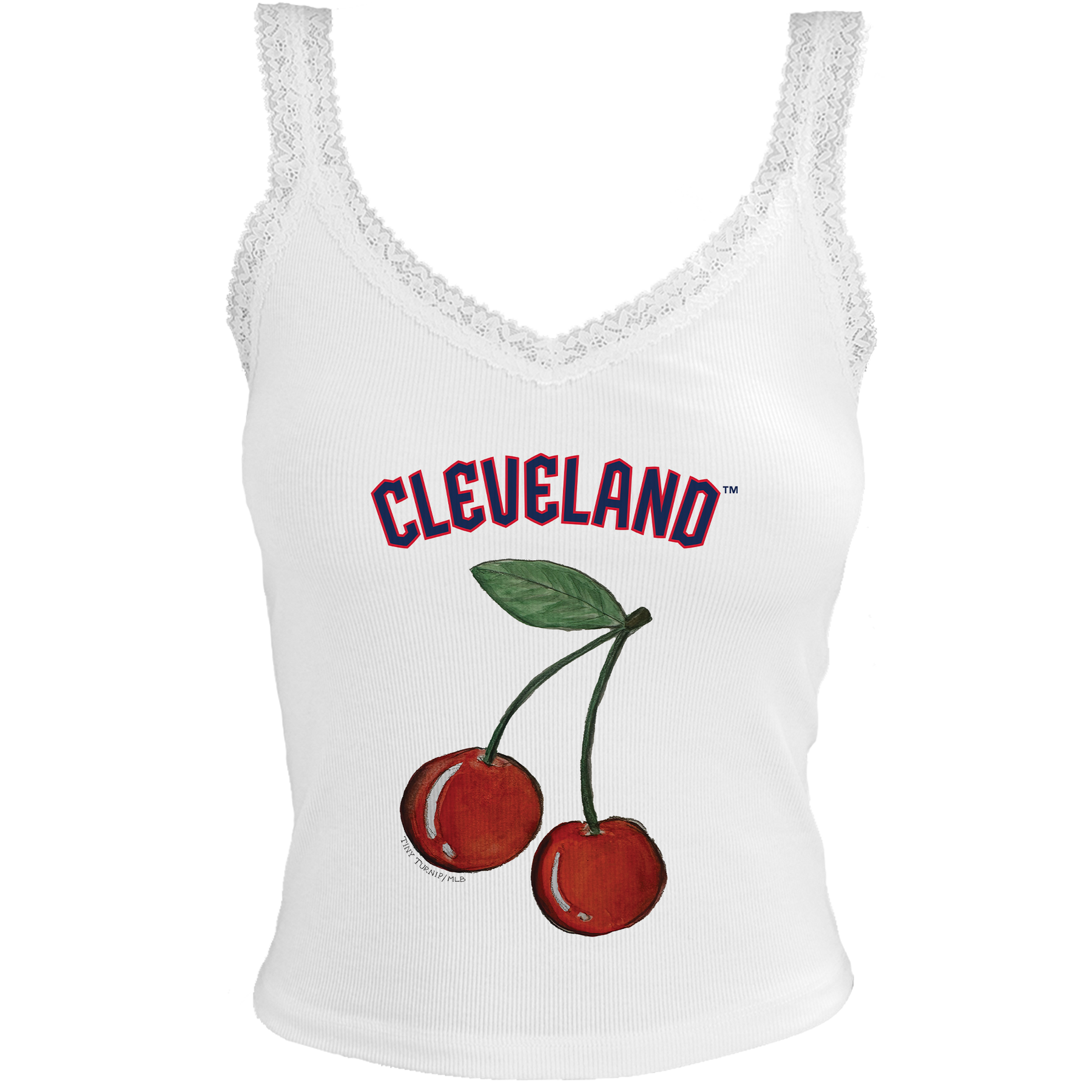 Cleveland Guardians Cherry Lace Tank