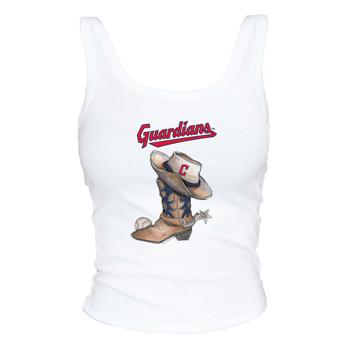 Cleveland Guardians Cowboy Boot Ribbed Tank