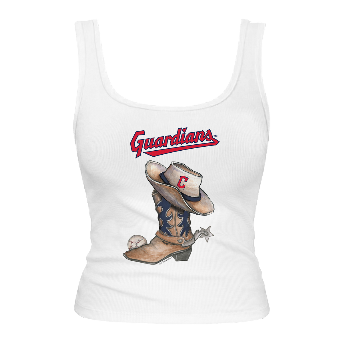 Cleveland Guardians Cowboy Boot Emmy Tank