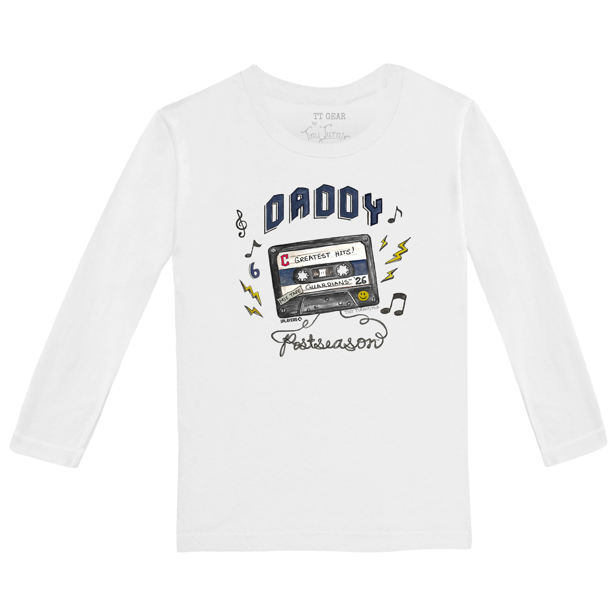 VIP Cleveland Guardians Postseason '26 Kid's Long-Sleeve Tee Shirt - Tiny Turnip