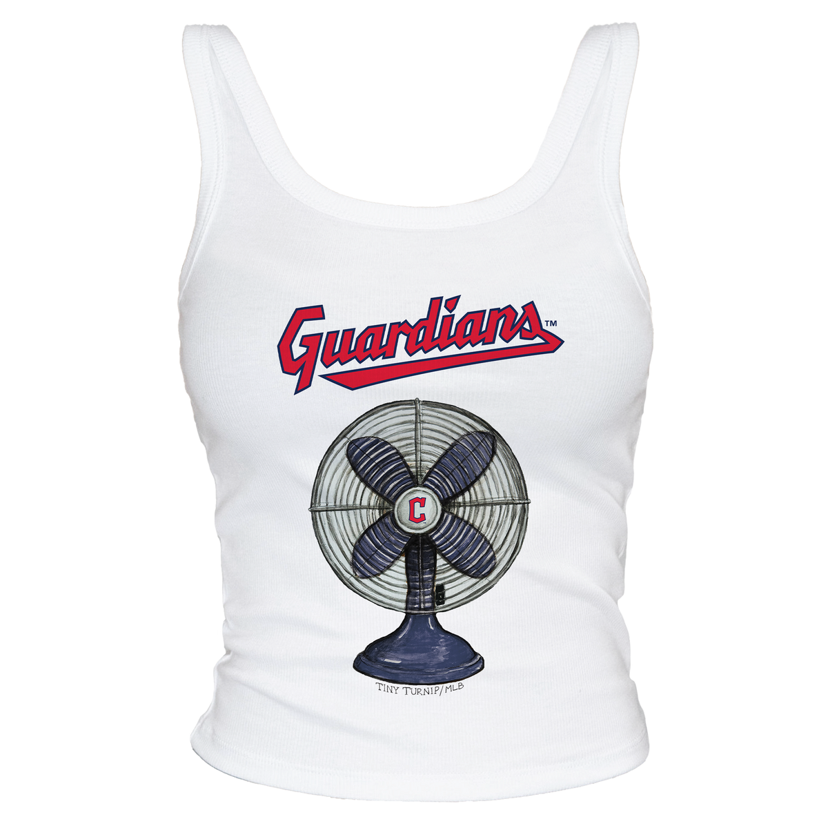 Cleveland Guardians Fan Crop Tank - Tiny Turnip
