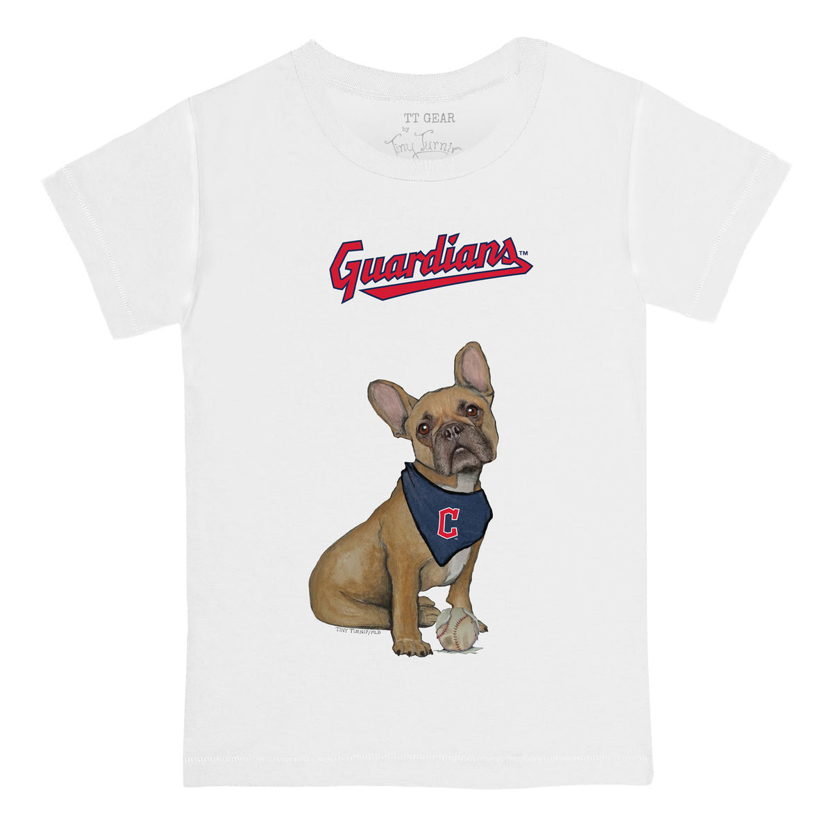 Cleveland Guardians French Bulldog Tee Shirt
