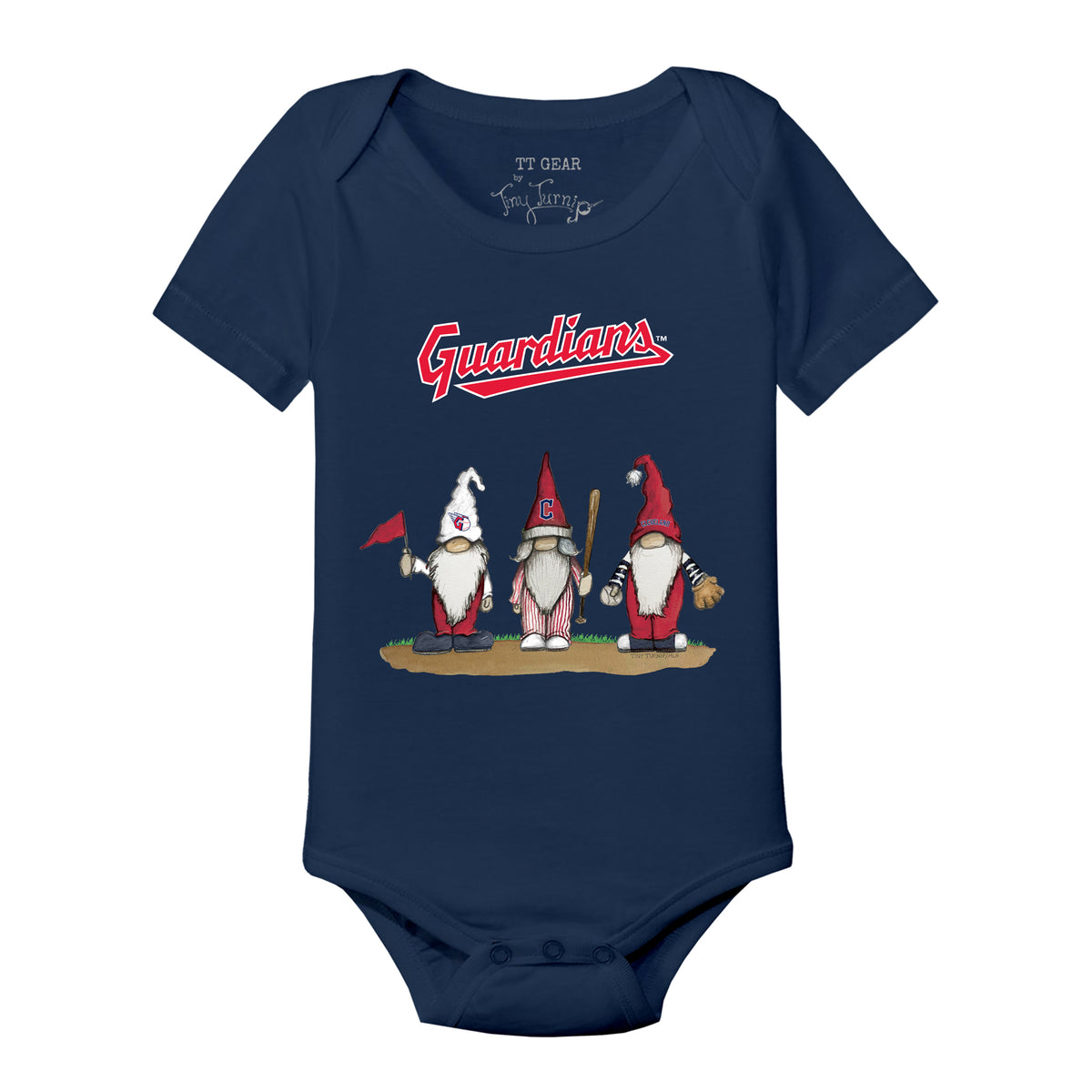 Cleveland Guardians Gnomes Short Sleeve Snapper