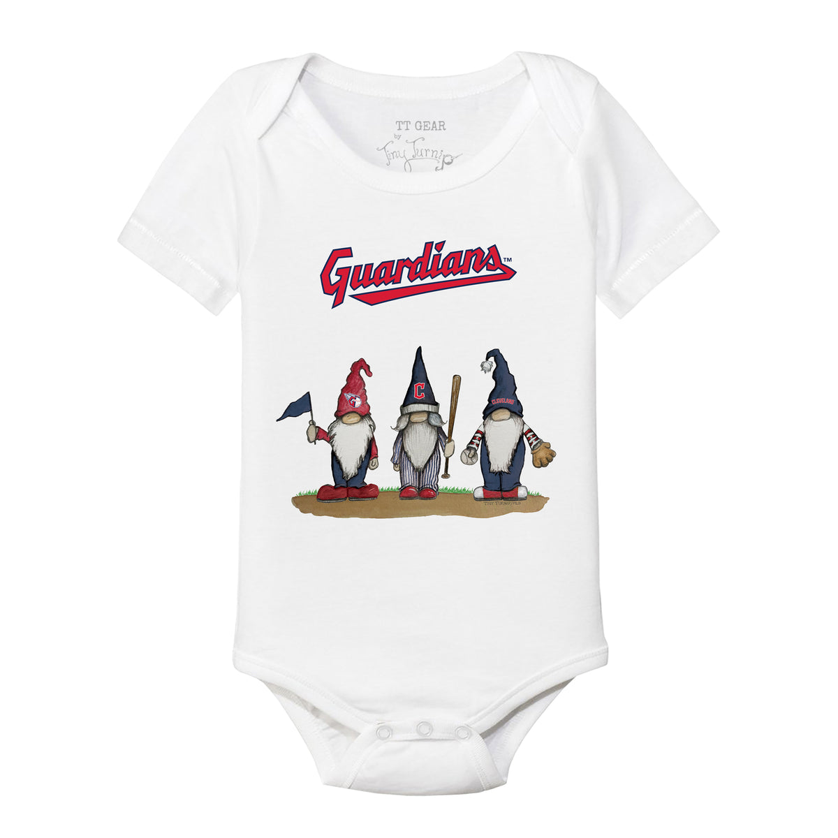 Cleveland Guardians Gnomes Short Sleeve Snapper