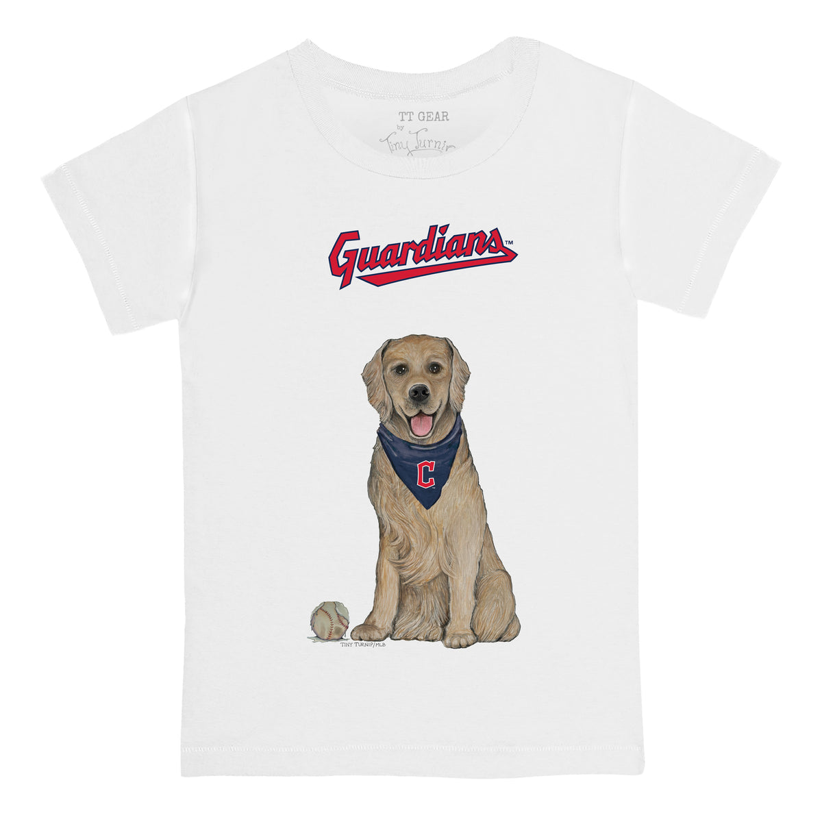 Cleveland Guardians Golden Retriever Tee Shirt