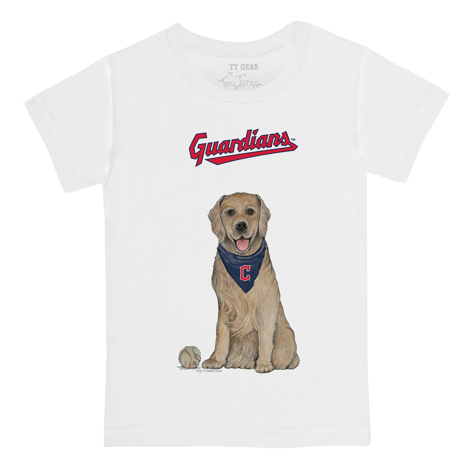 Cleveland Guardians Golden Retriever Tee Shirt