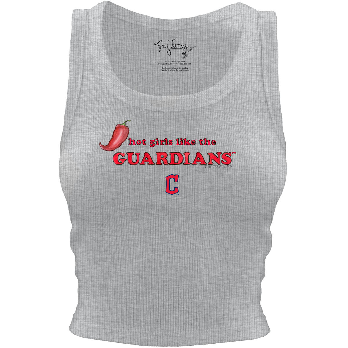 Cleveland Guardians Hot Girls Crop Tank