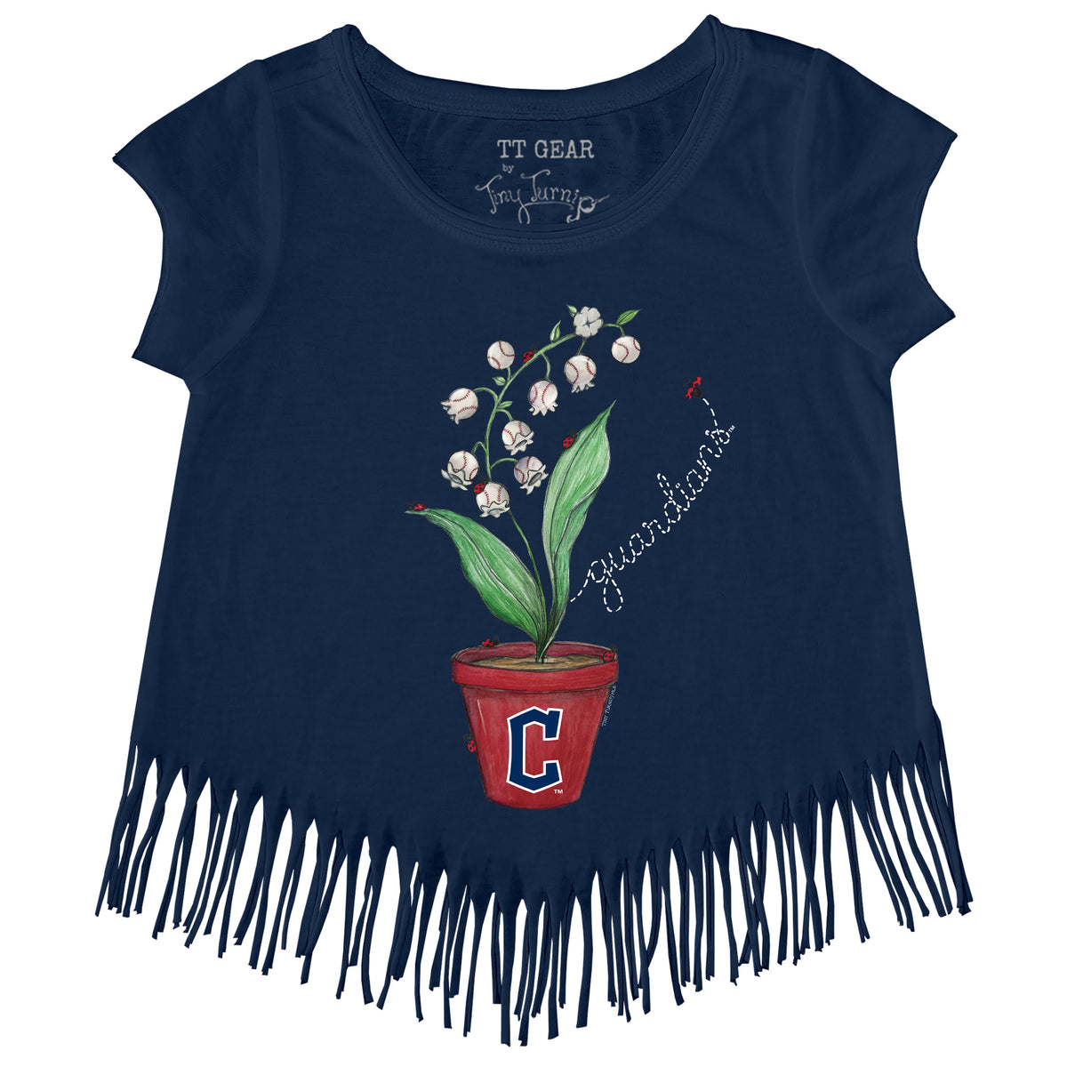 Cleveland Guardians Ladybug Fringe Tee