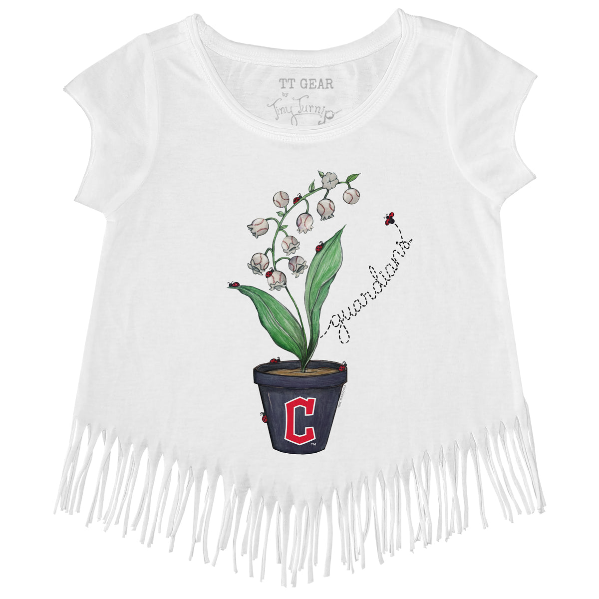 Cleveland Guardians Ladybug Fringe Tee