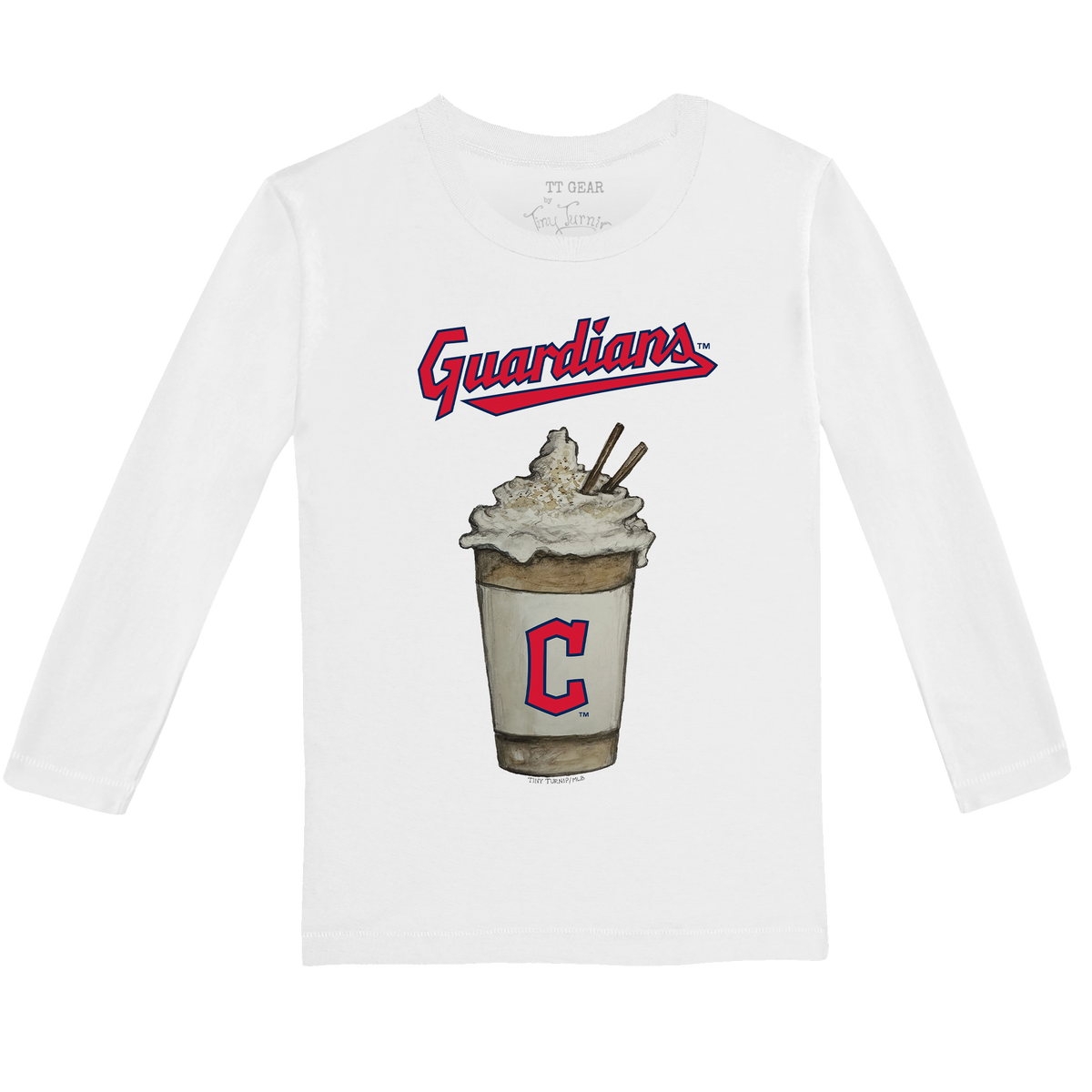 Cleveland Guardians Latte Long-Sleeve Tee Shirt