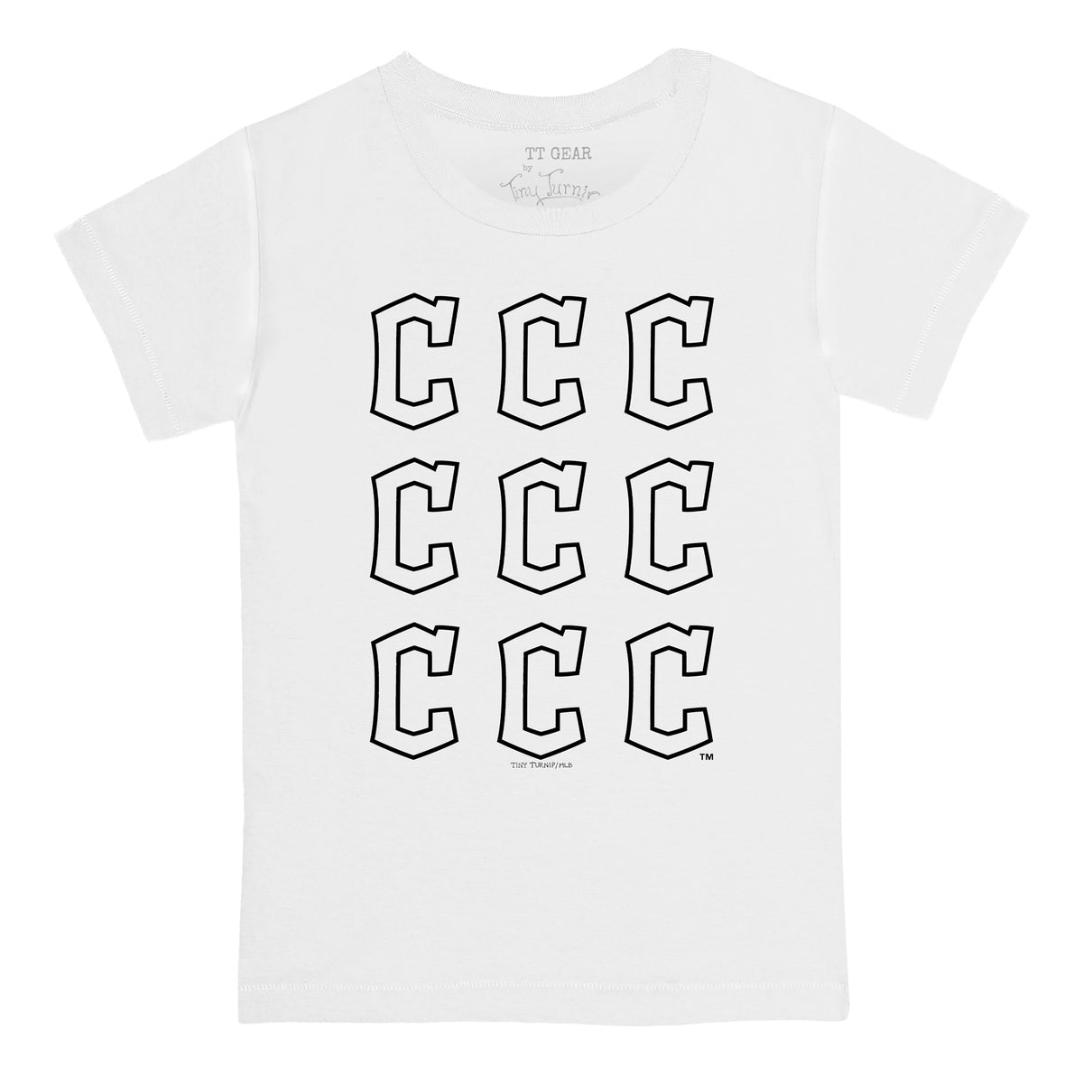 Cleveland Guardians Logo Grid Tee Shirt