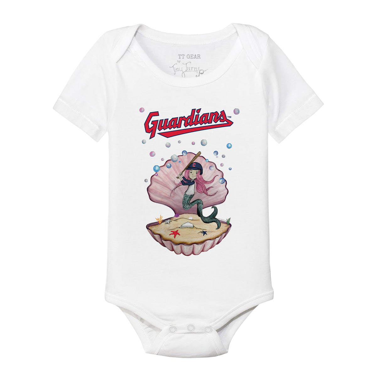 Cleveland Guardians Mermaid Short Sleeve Snapper