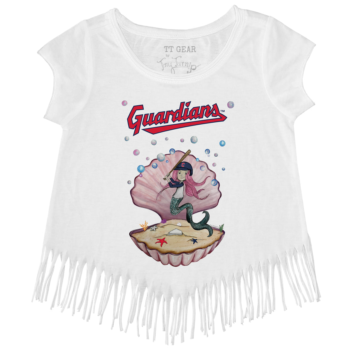 Cleveland Guardians Mermaid Fringe Tee