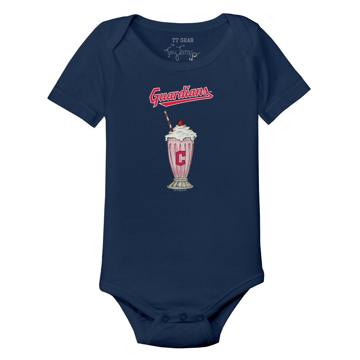 Cleveland Guardians Milkshake Short Sleeve Snapper
