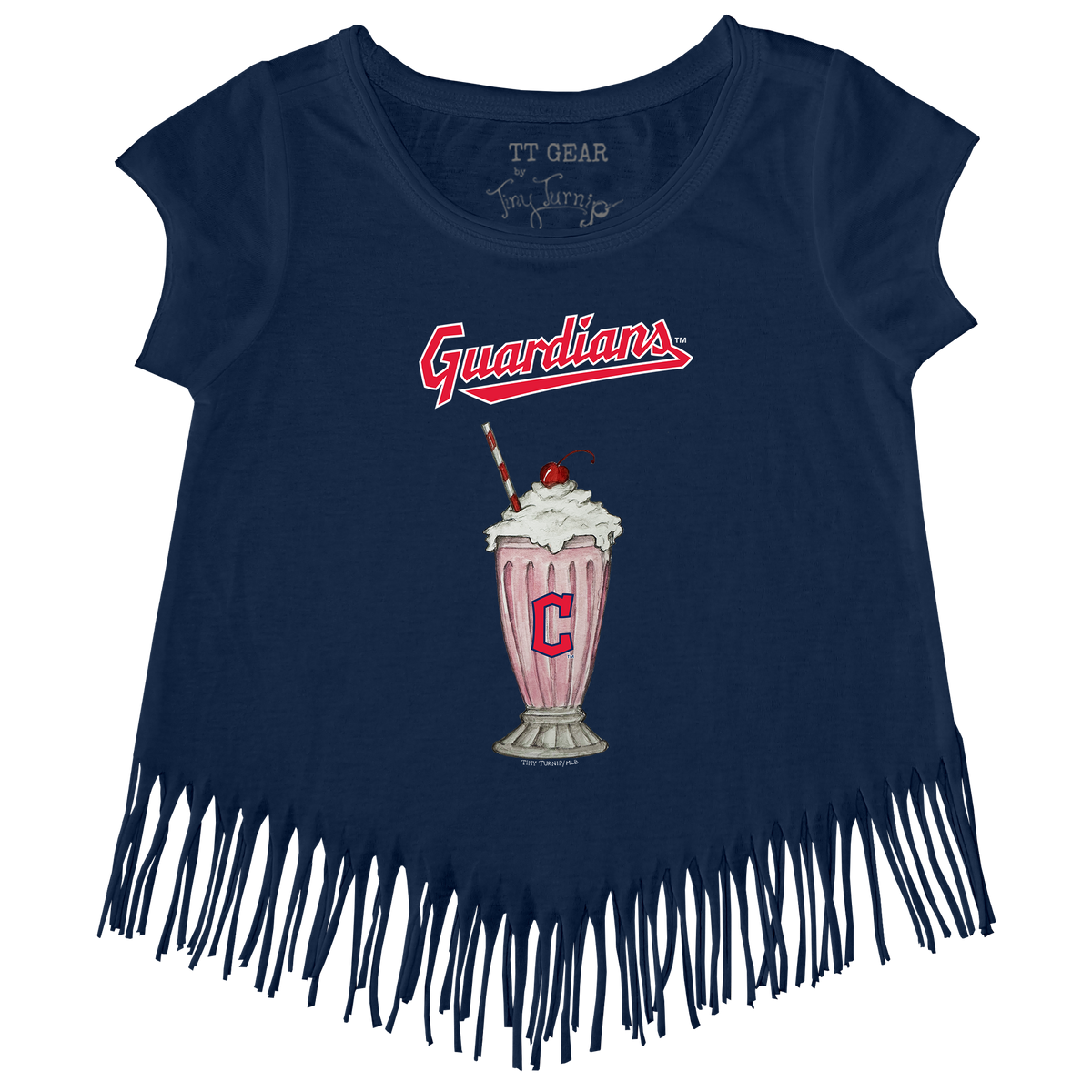 Cleveland Guardians Milkshake Fringe Tee