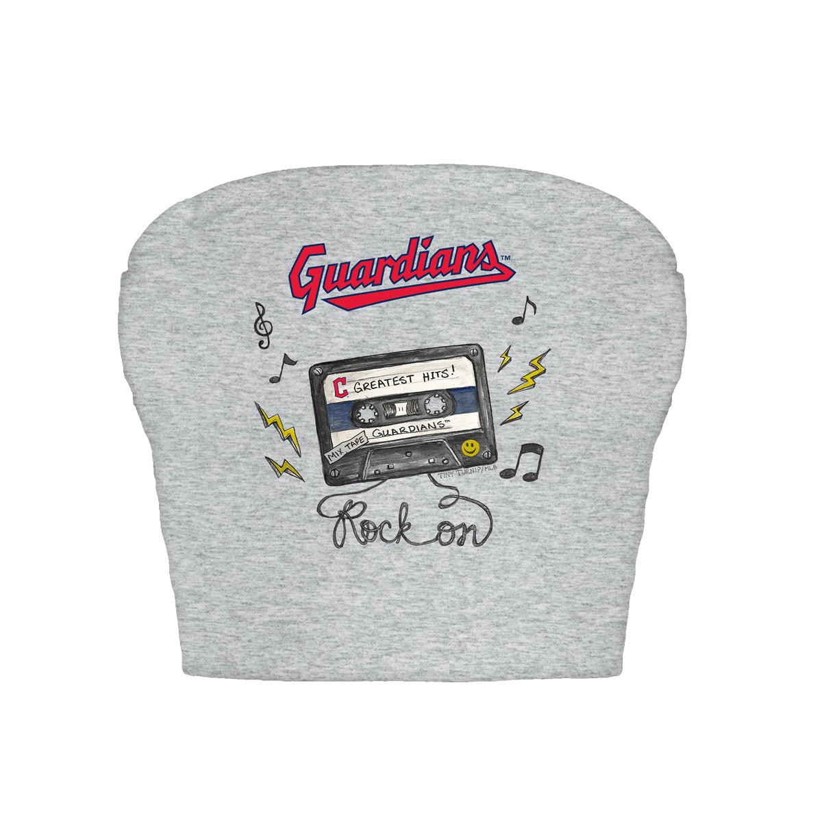 Cleveland Guardians Mixtape Crop Tube Top