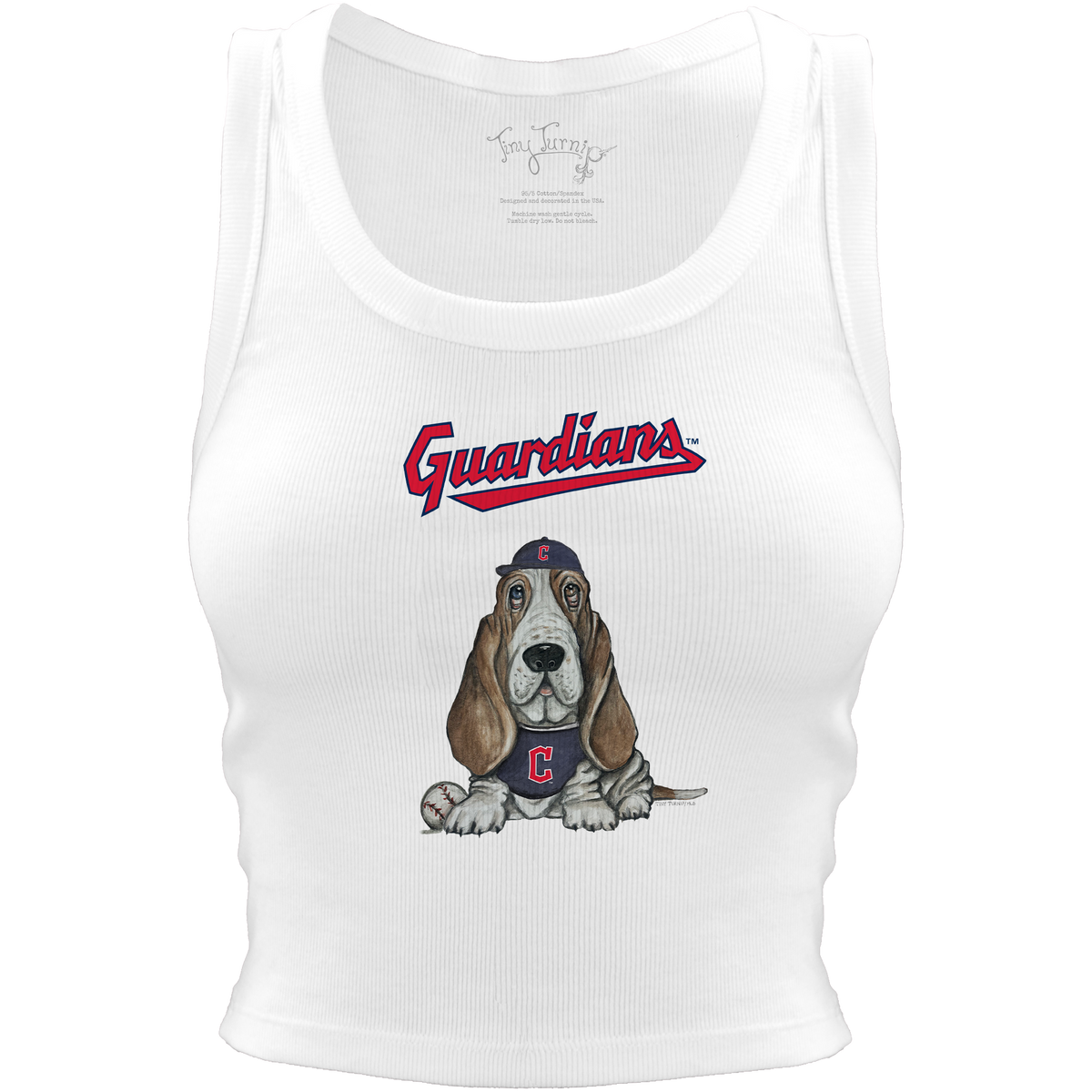 Cleveland Guardians Puddy Crop Tank - Tiny Turnip