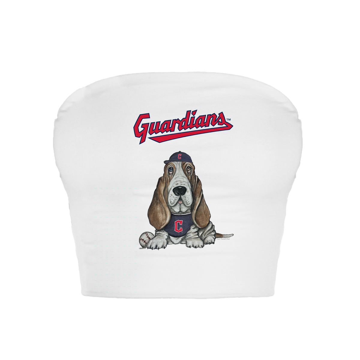 Cleveland Guardians Puddy Crop Tube Top - Tiny Turnip