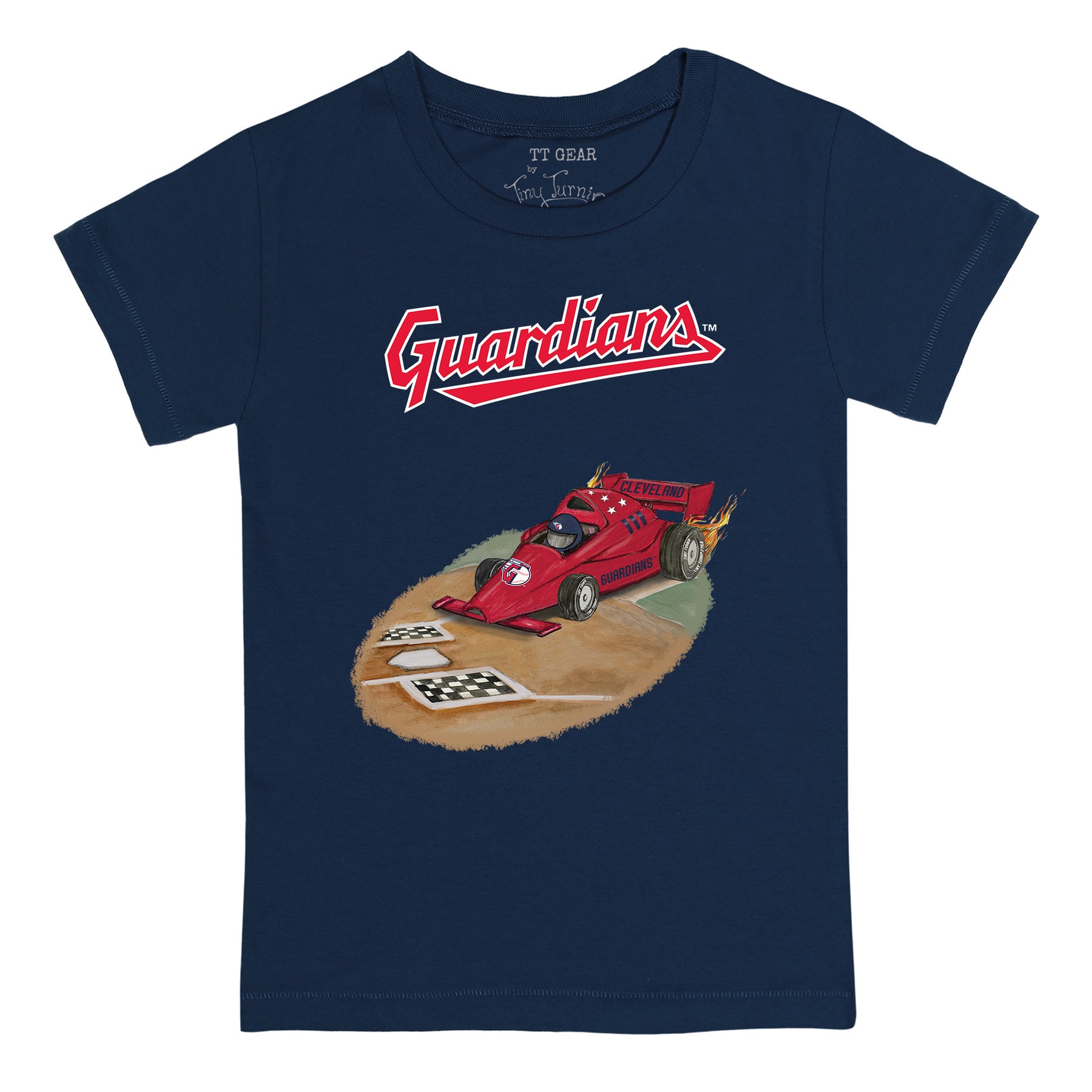 Cleveland Guardians Race Car Tee Shirt