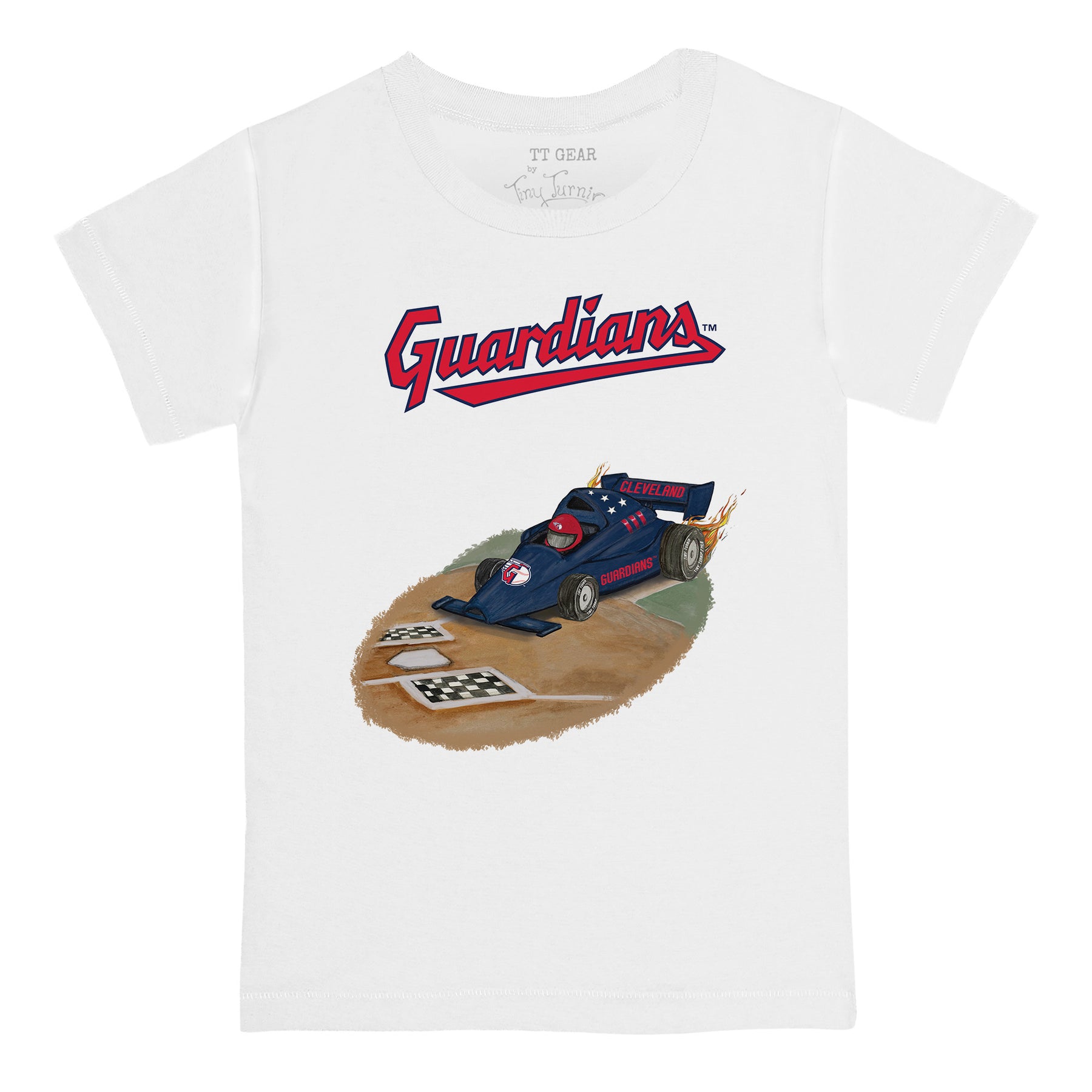 Cleveland Guardians Race Car Tee Shirt