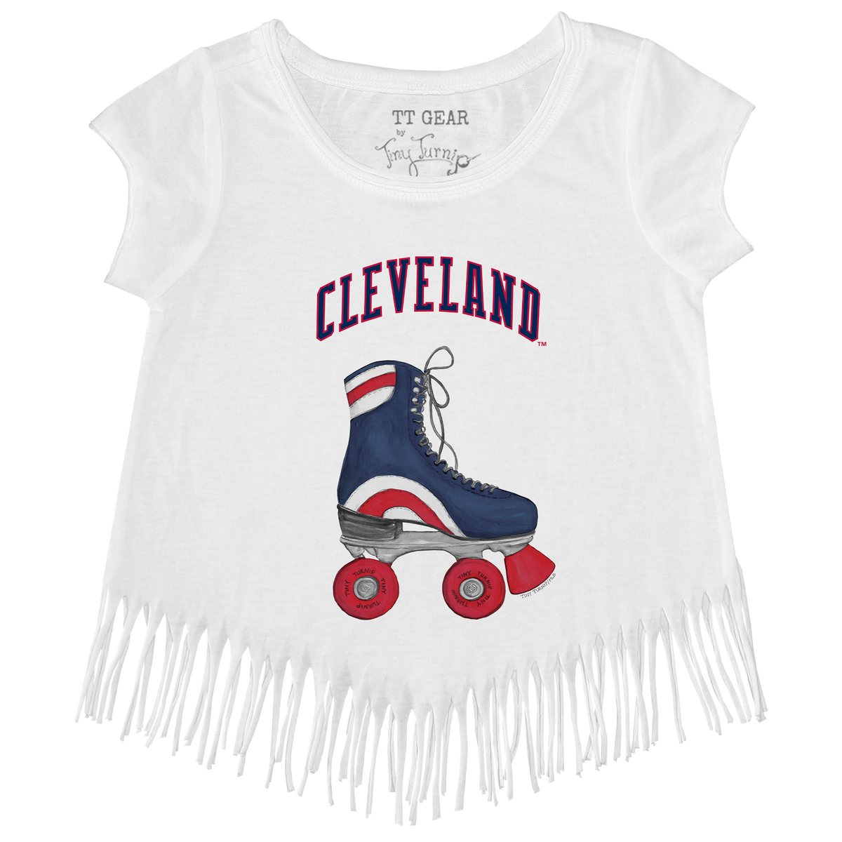 Cleveland Guardians Retro Skate Fringe Tee