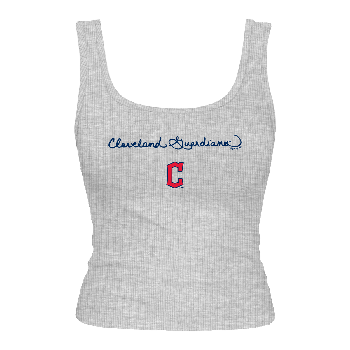 Cleveland Guardians Logo Script Emmy Tank