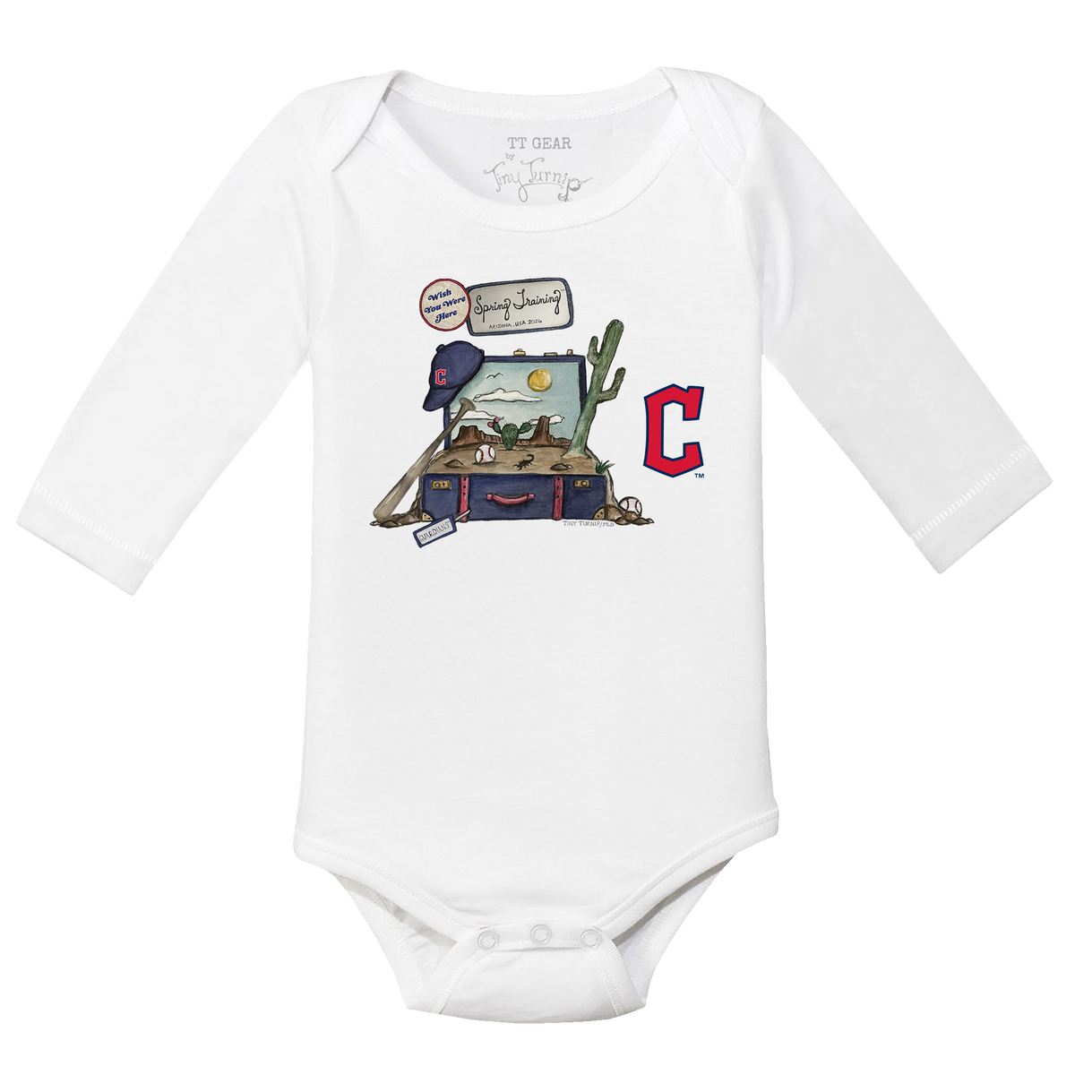 Cleveland Guardians Spring Training 2026 Long Sleeve Snapper - Tiny Turnip