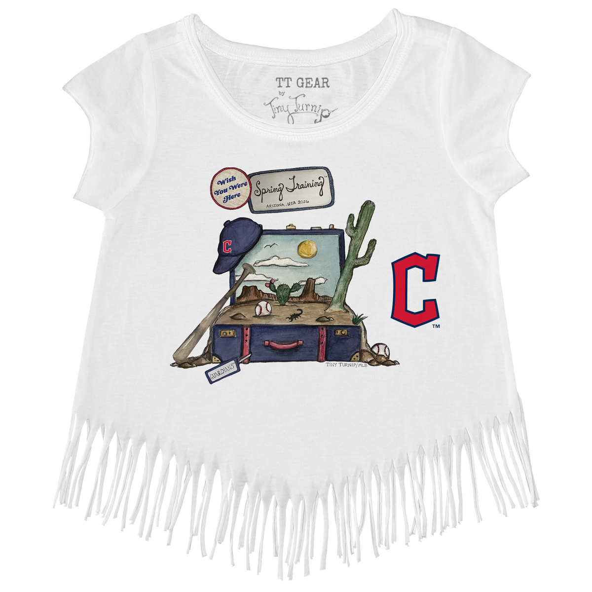 Cleveland Guardians Spring Training 2026 Fringe Tee - Tiny Turnip
